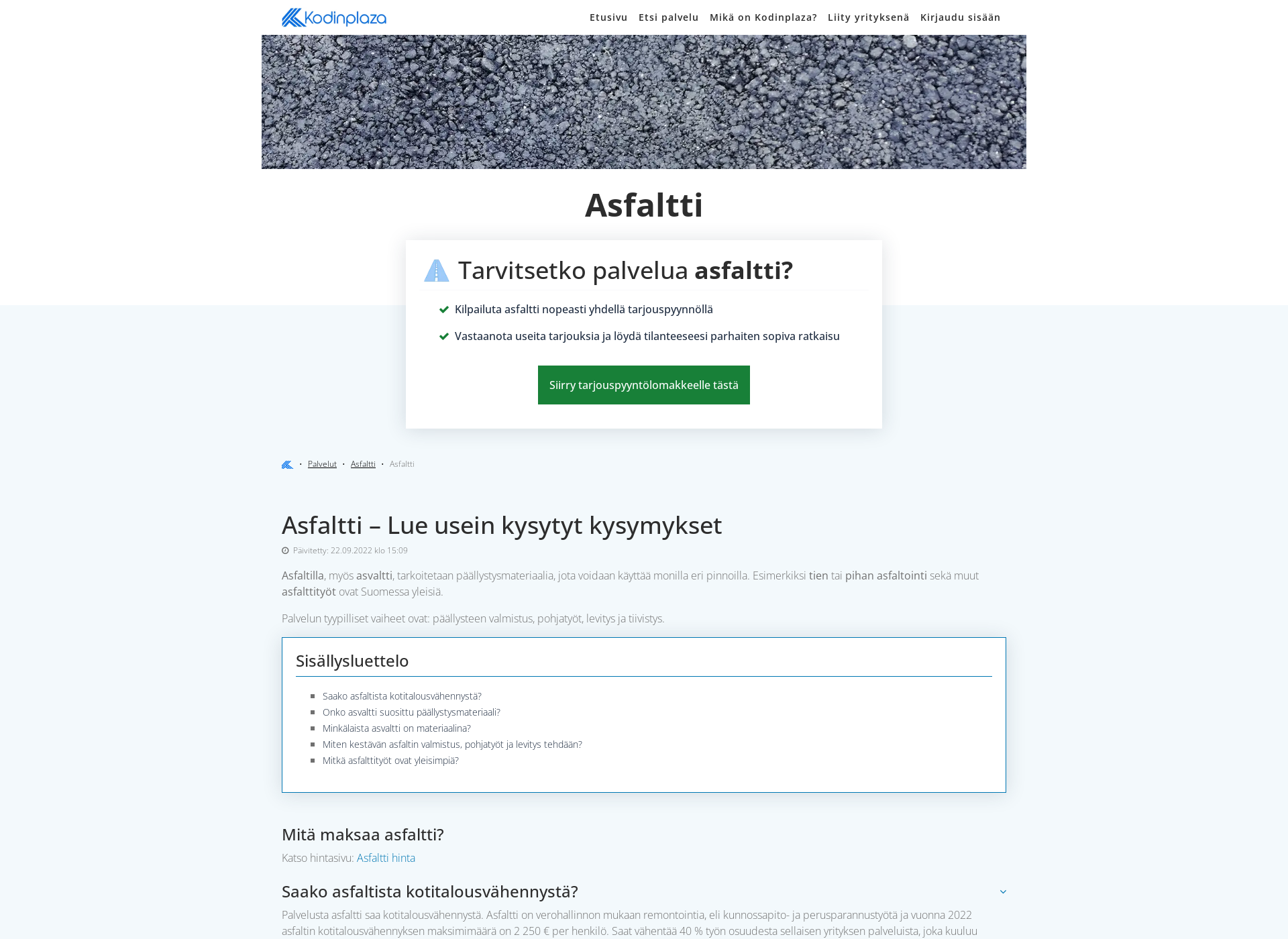 Screenshot for asfalttimiespori.fi