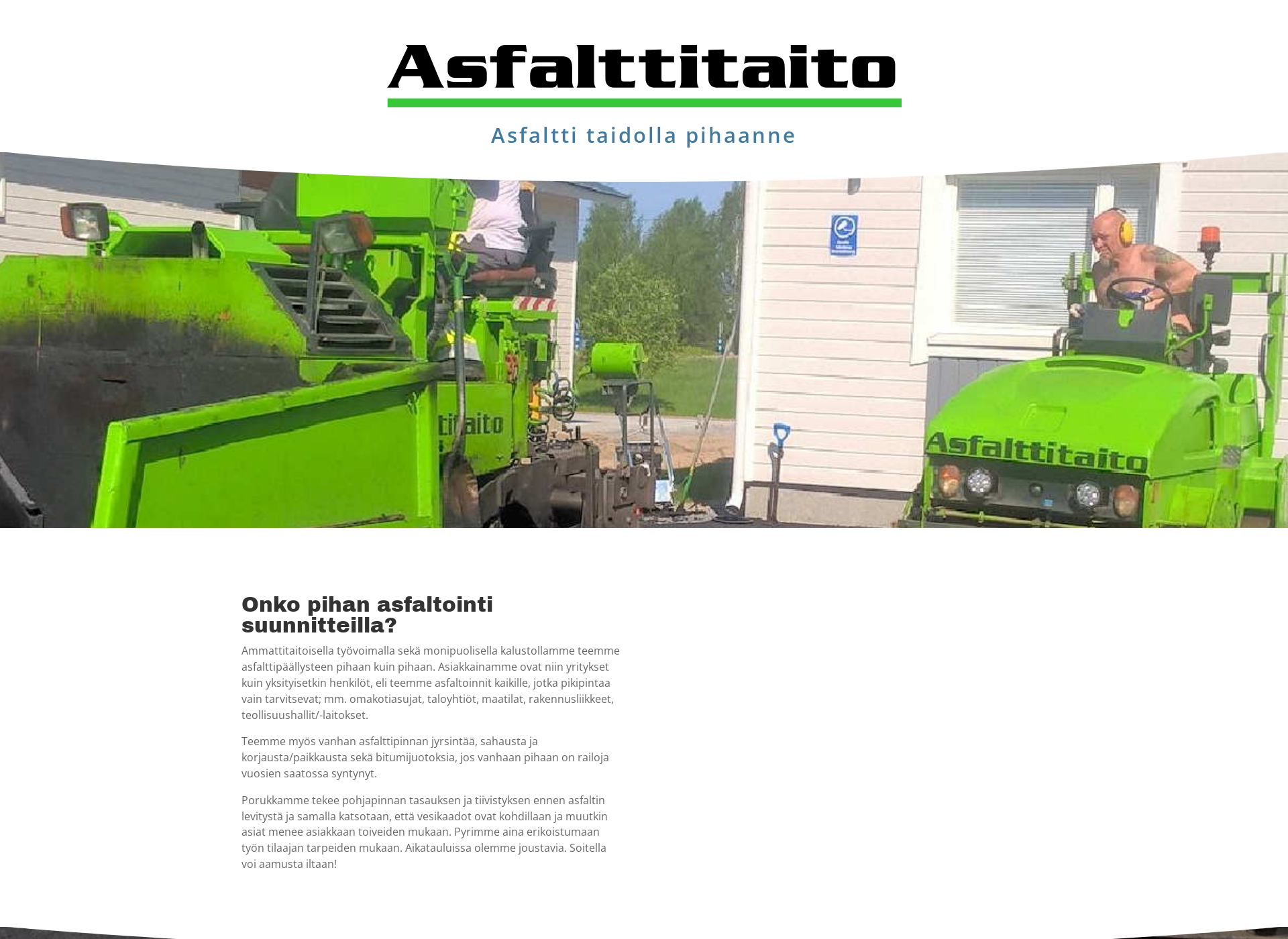 Skärmdump för asfalttitaito.fi