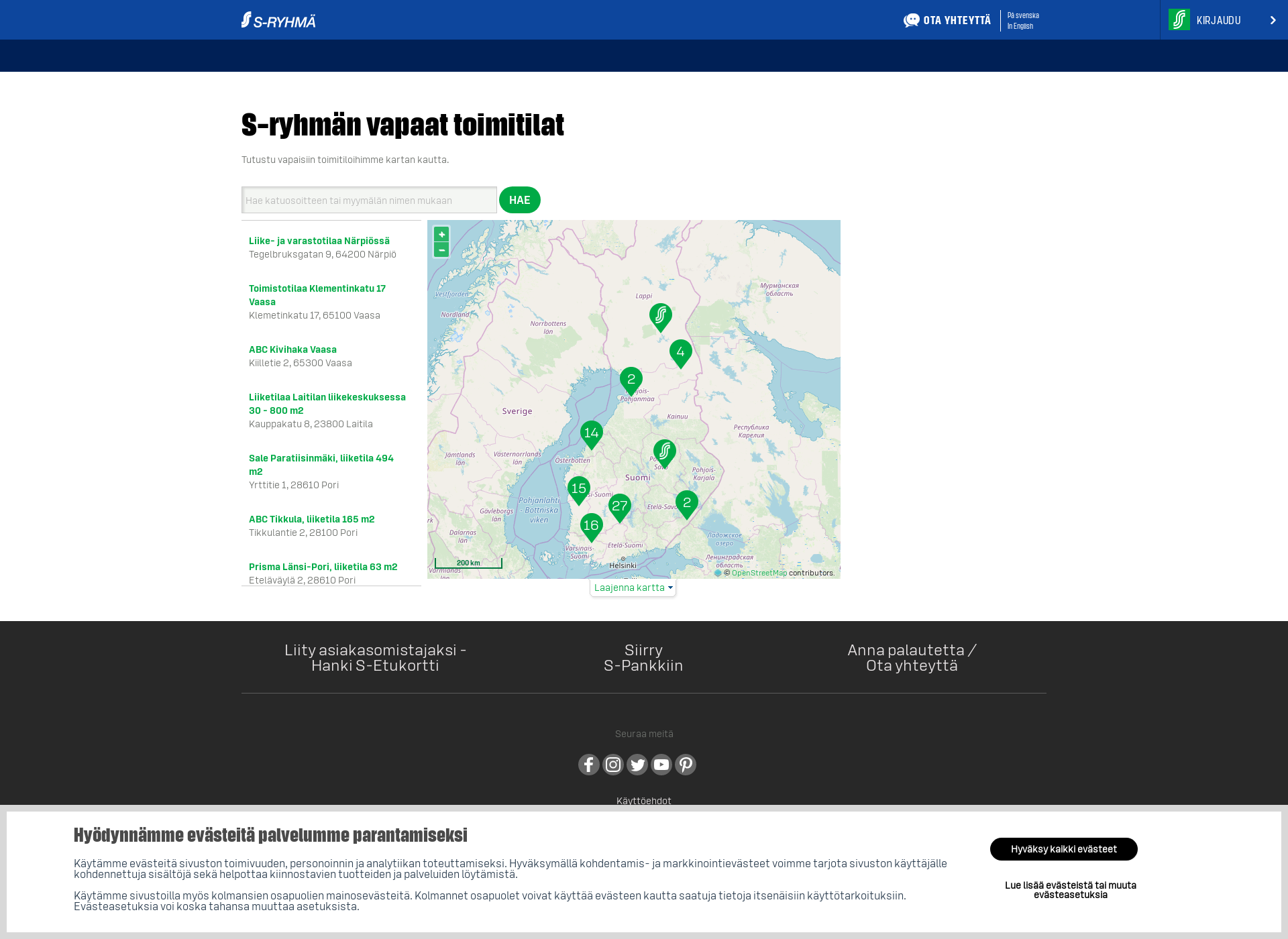 Screenshot for asiakasvirrassa.fi