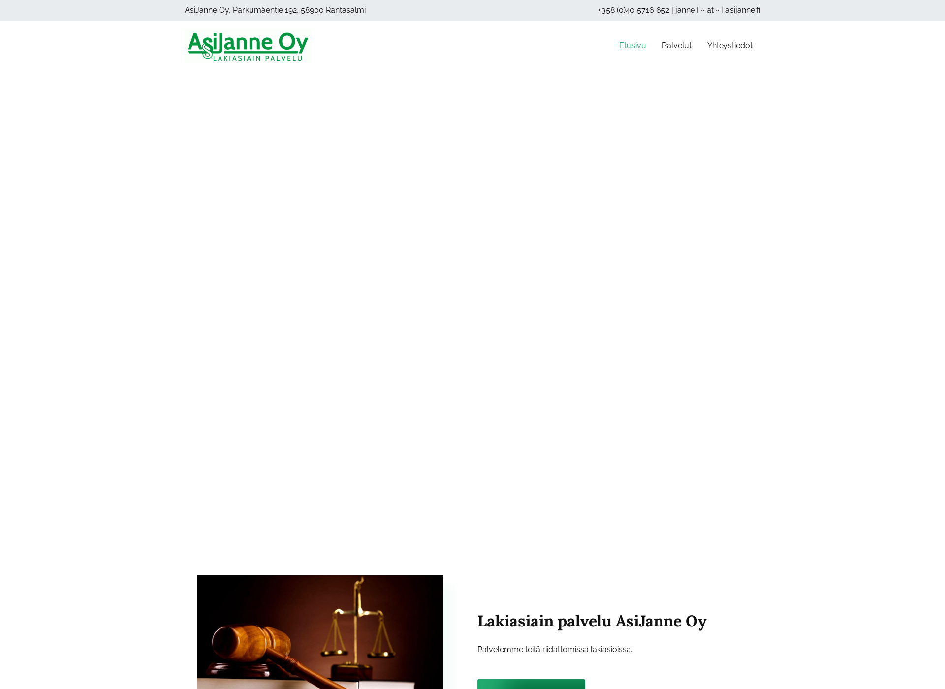 Screenshot for asijanne.fi