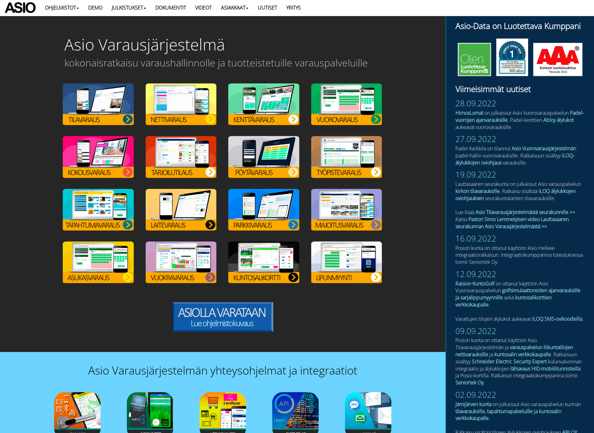 Screenshot for asio.fi