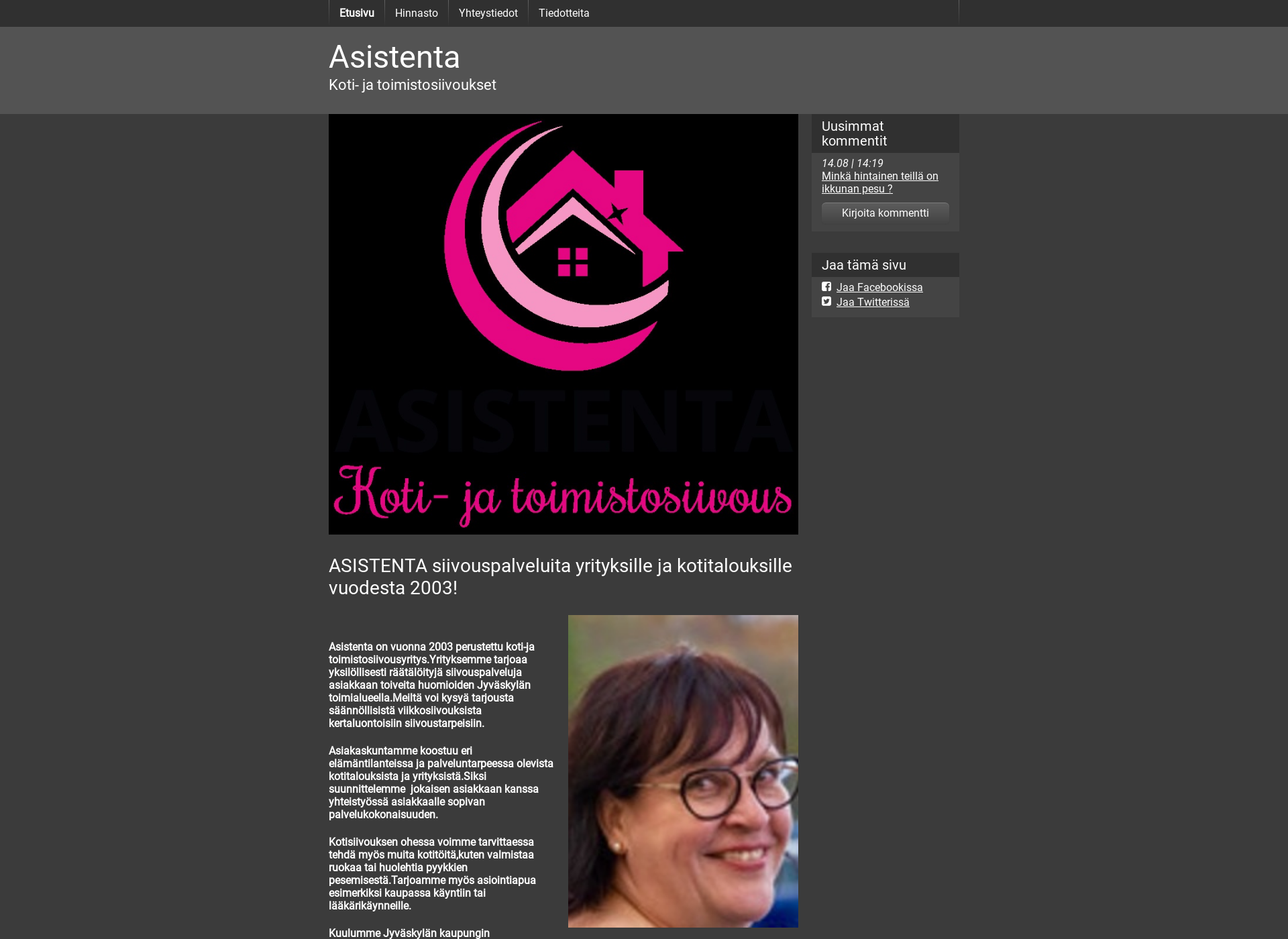 Screenshot for asistenta.fi