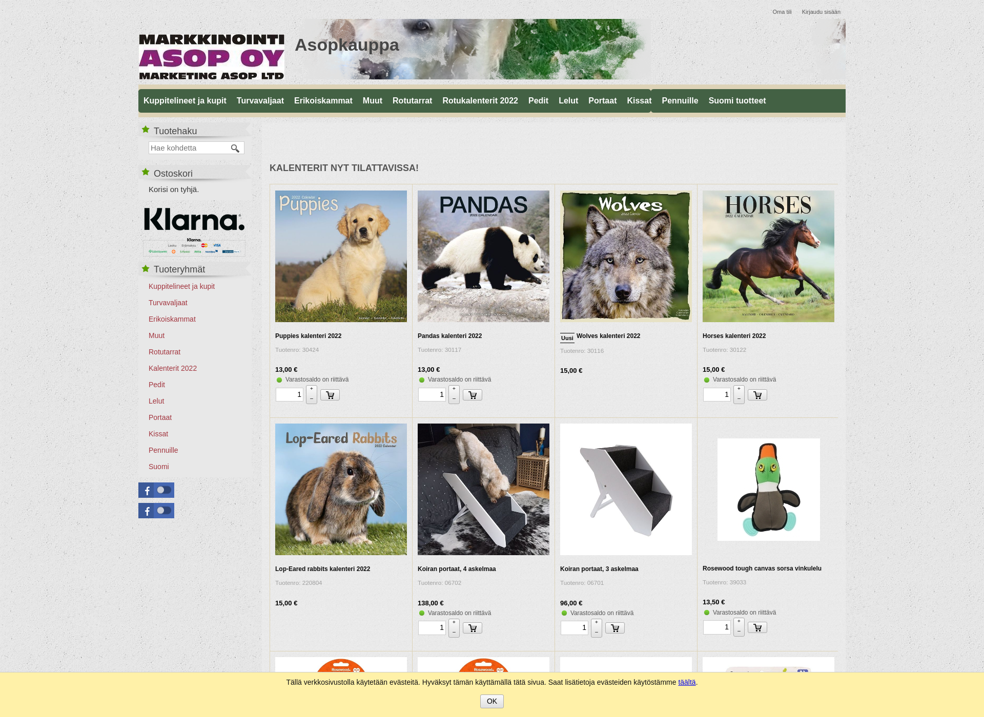 Screenshot for asopkauppa.fi