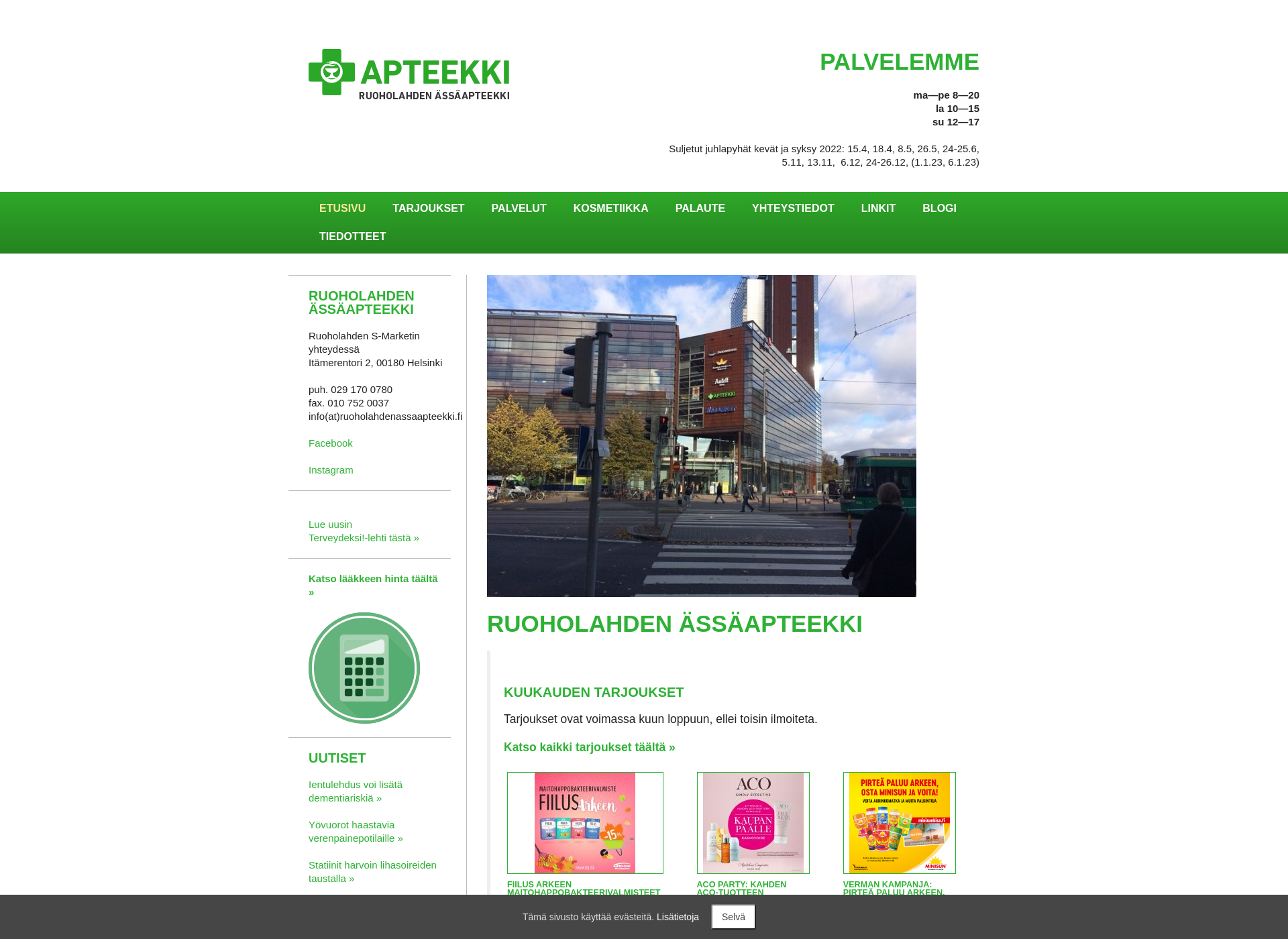 Screenshot for assaapteekki.fi