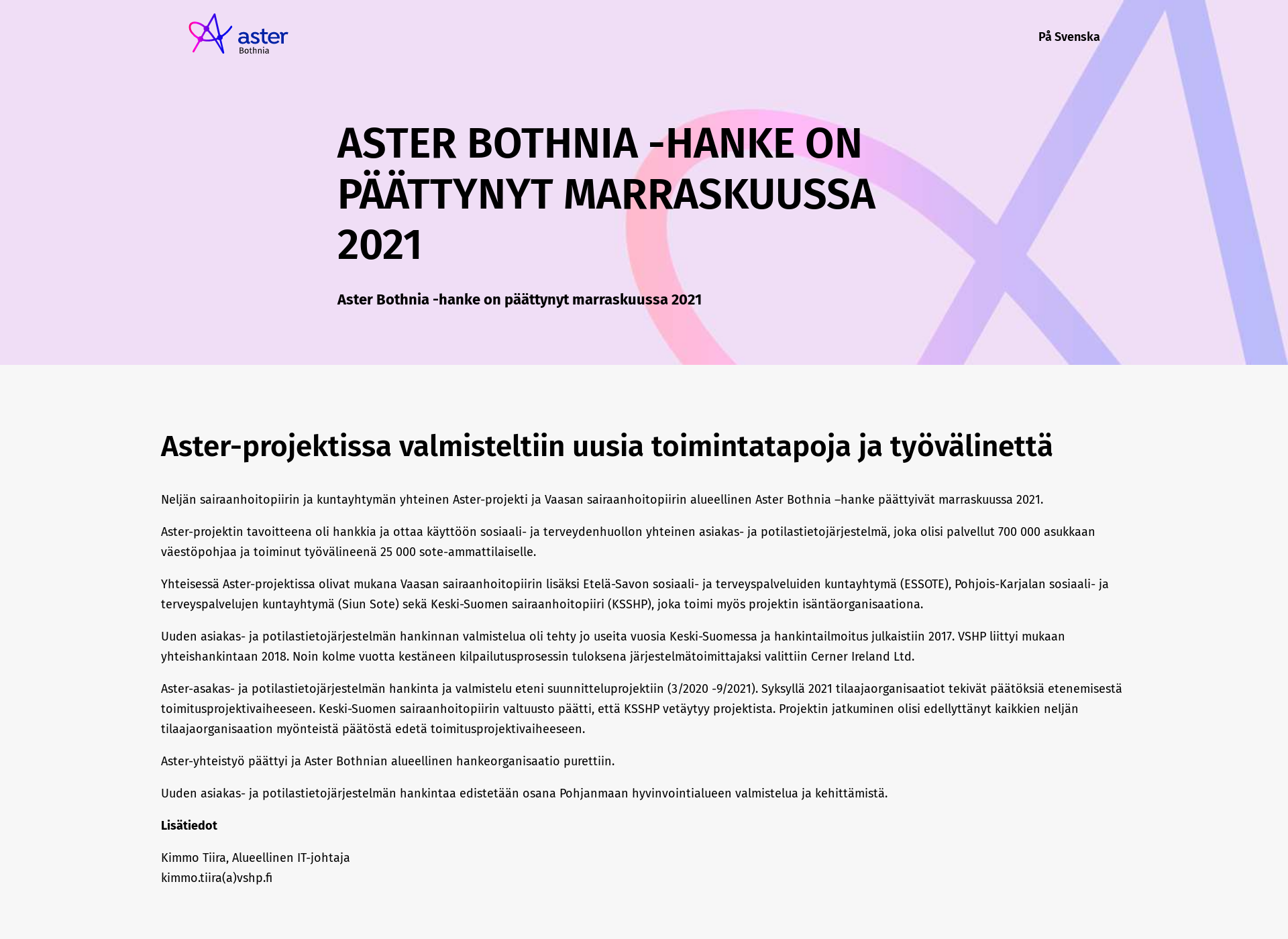 Skärmdump för asterbothnia.fi