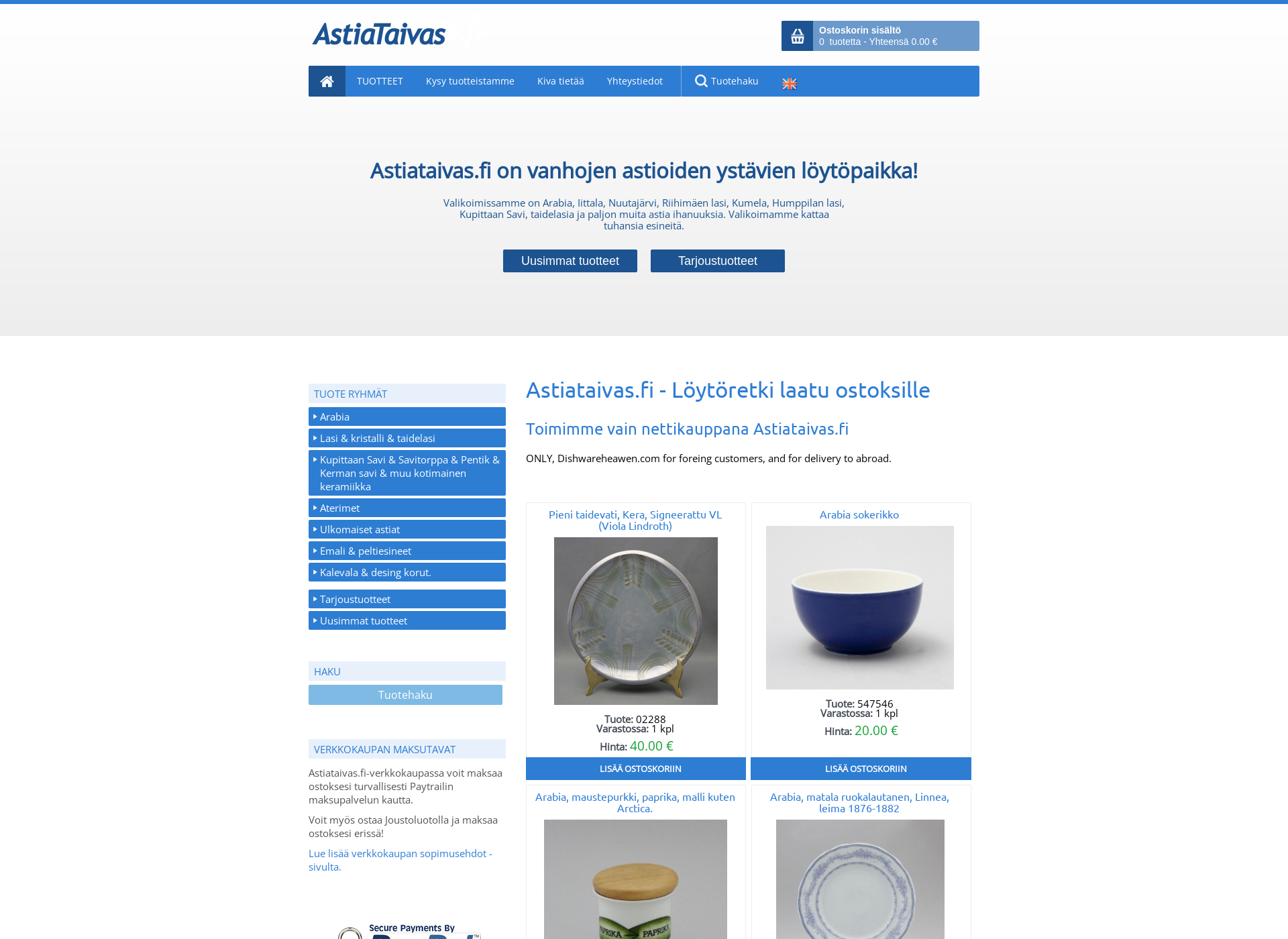 Screenshot for astiataivas.fi