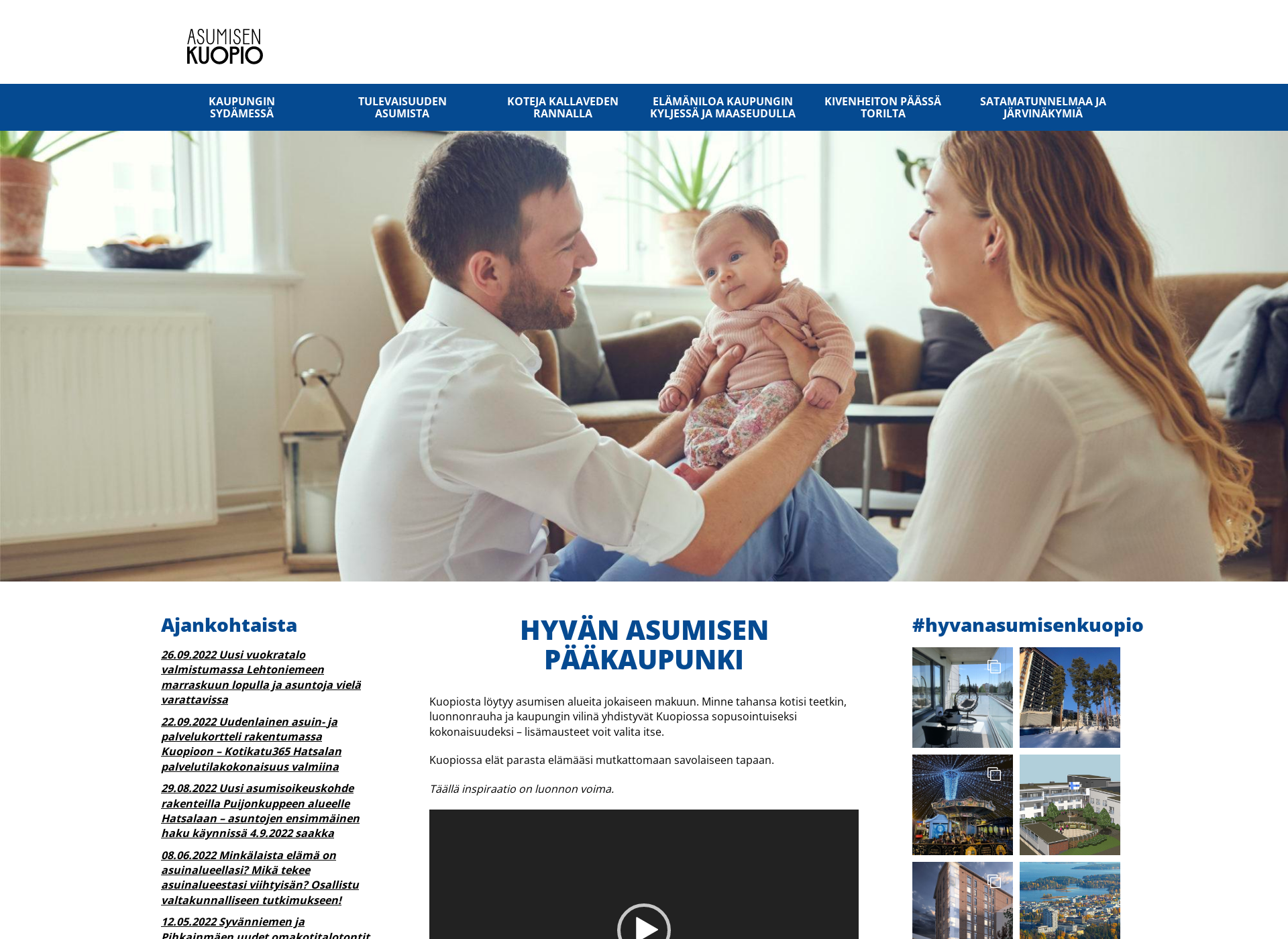 Screenshot for asumisenkuopio.fi