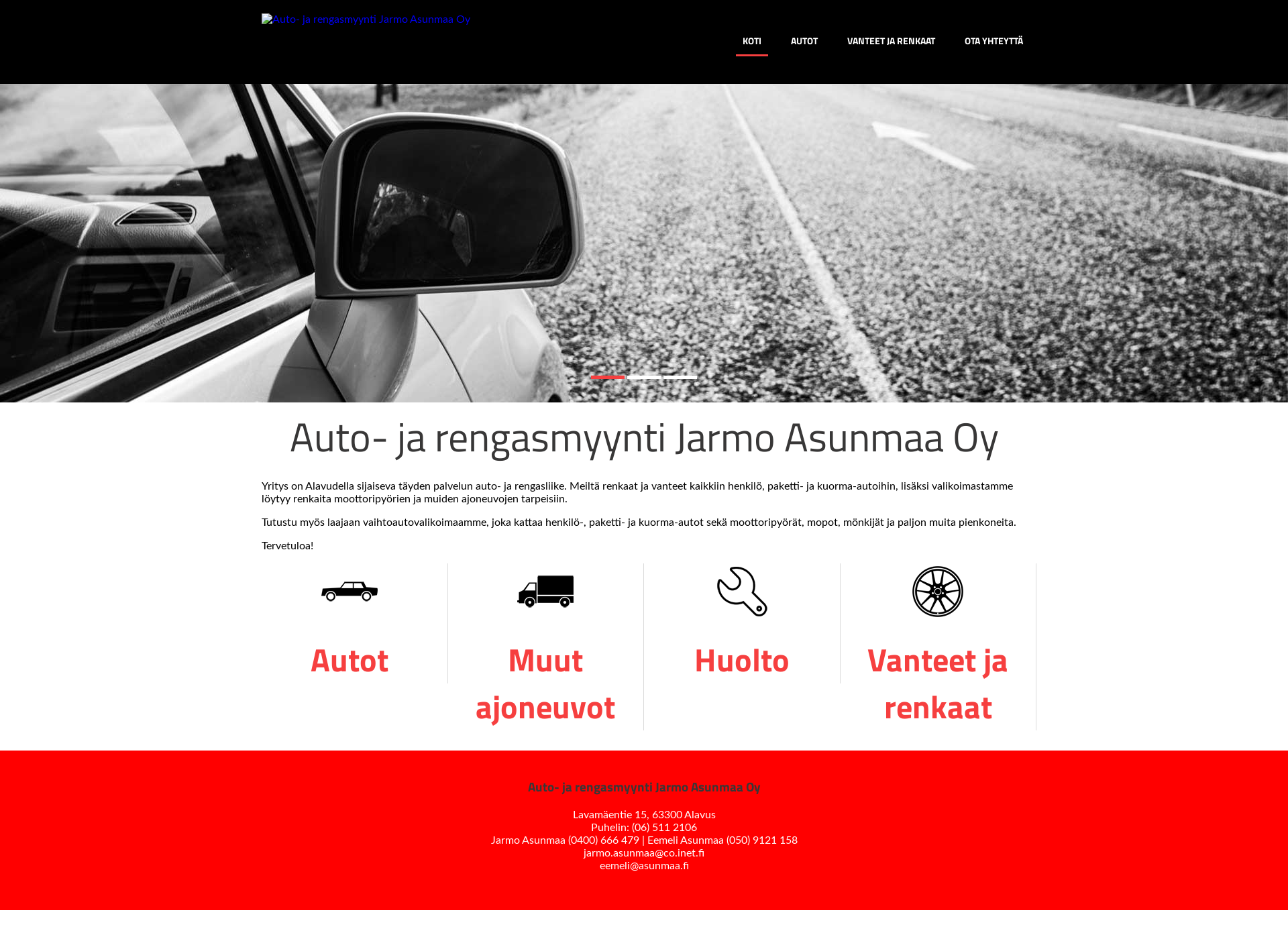 Screenshot for asunmaa.fi