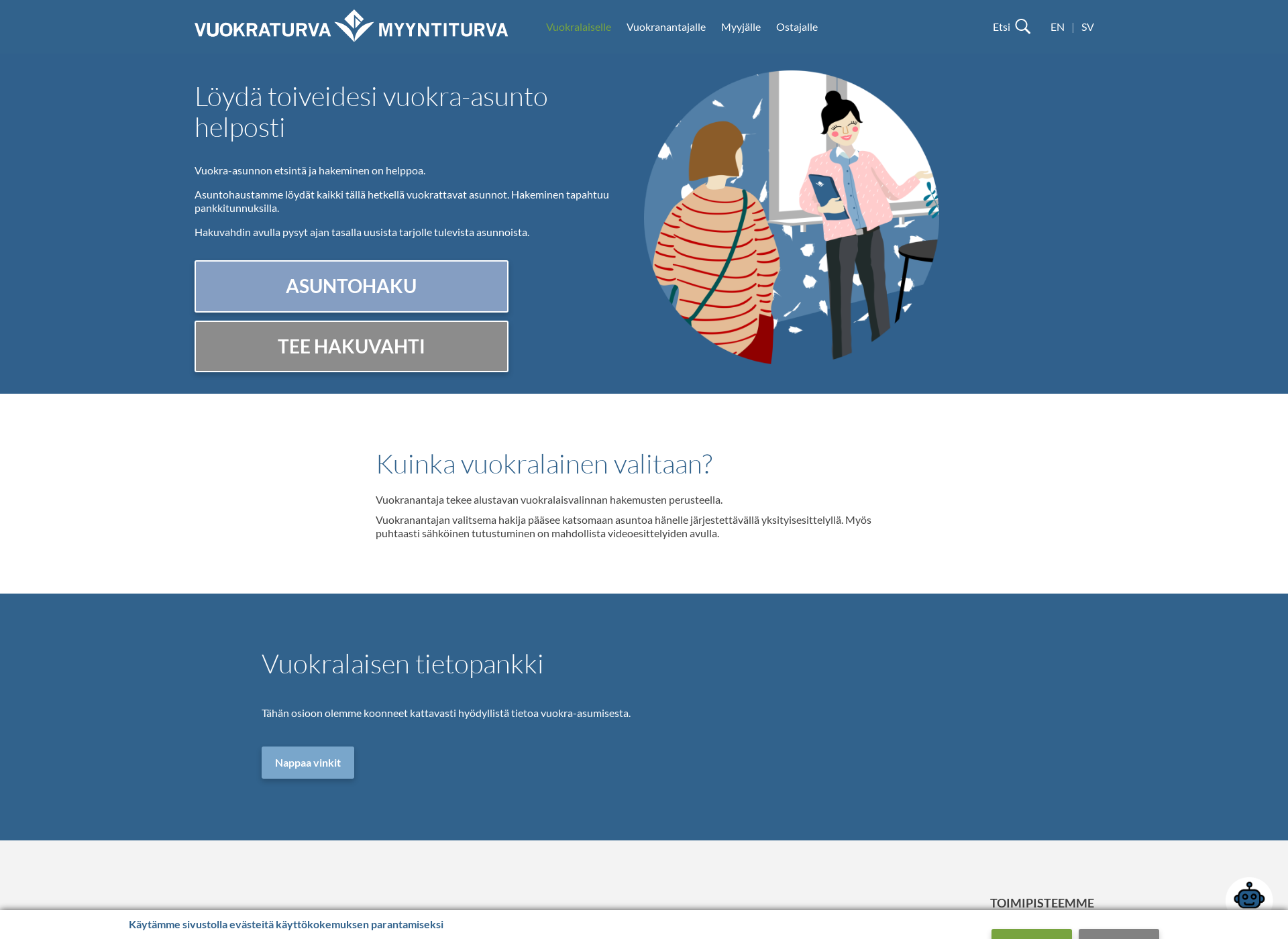 Screenshot for asunnonhakija.fi