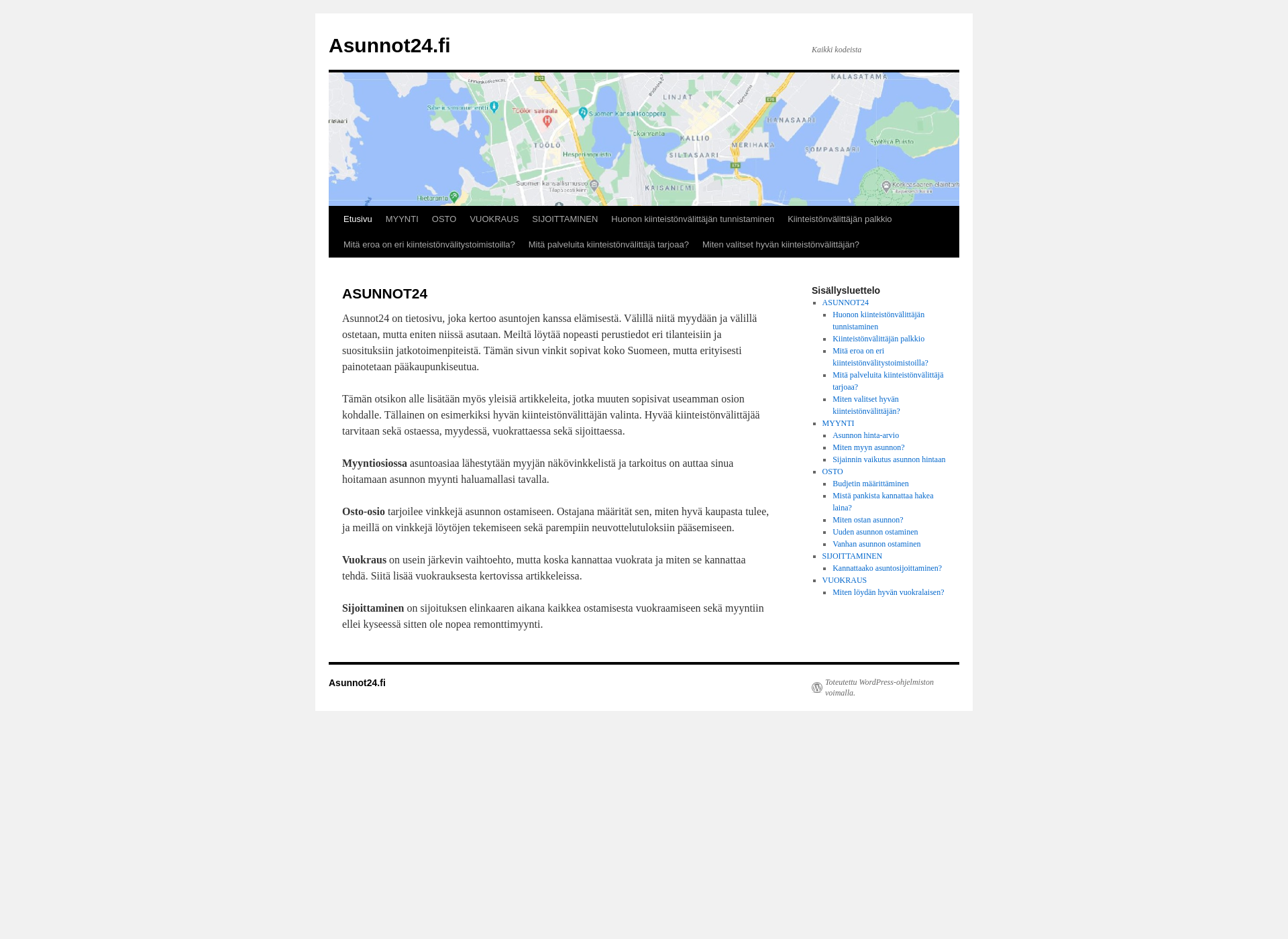 Screenshot for asunnot24.fi