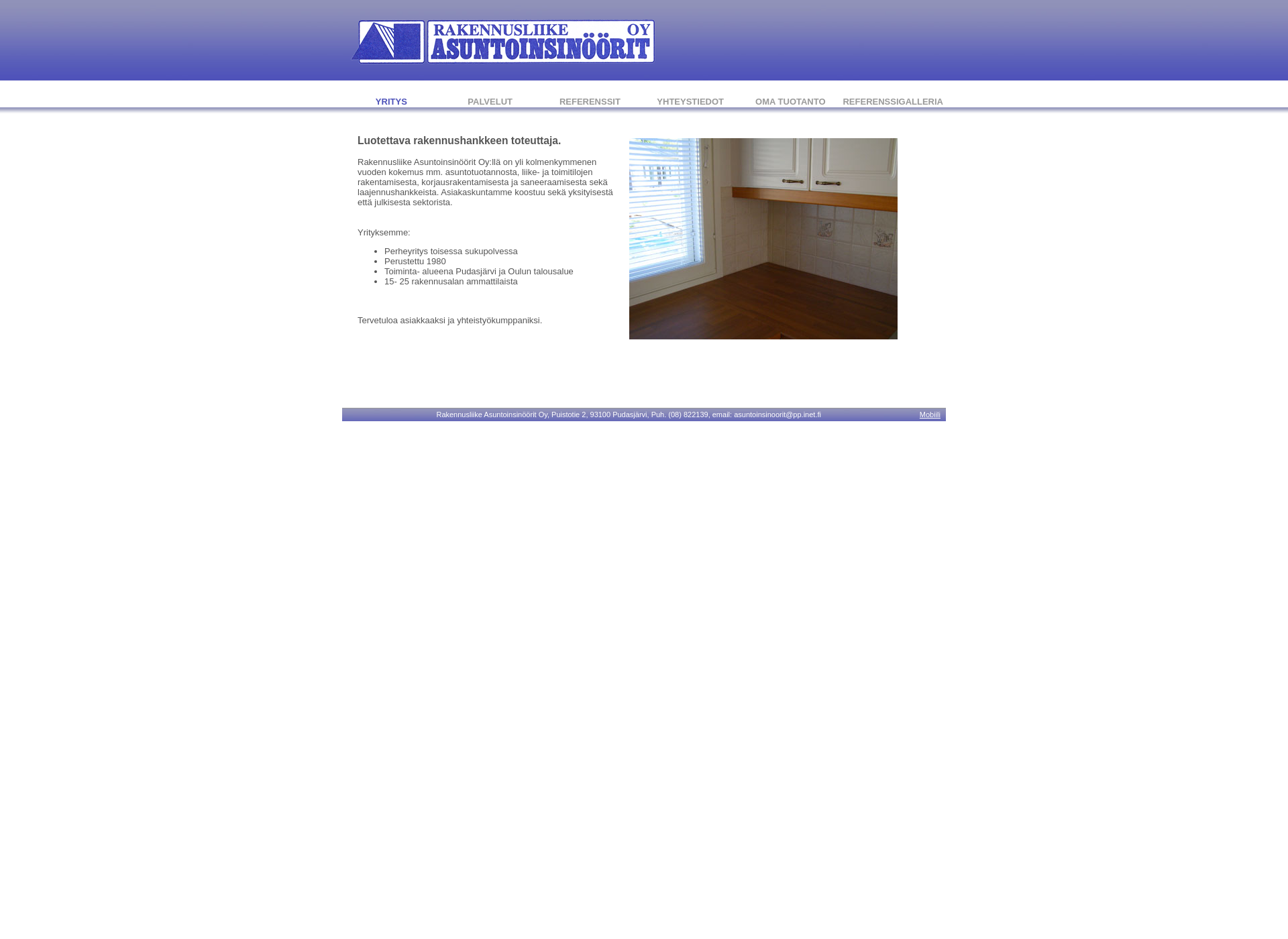 Skärmdump för asuntoins.fi