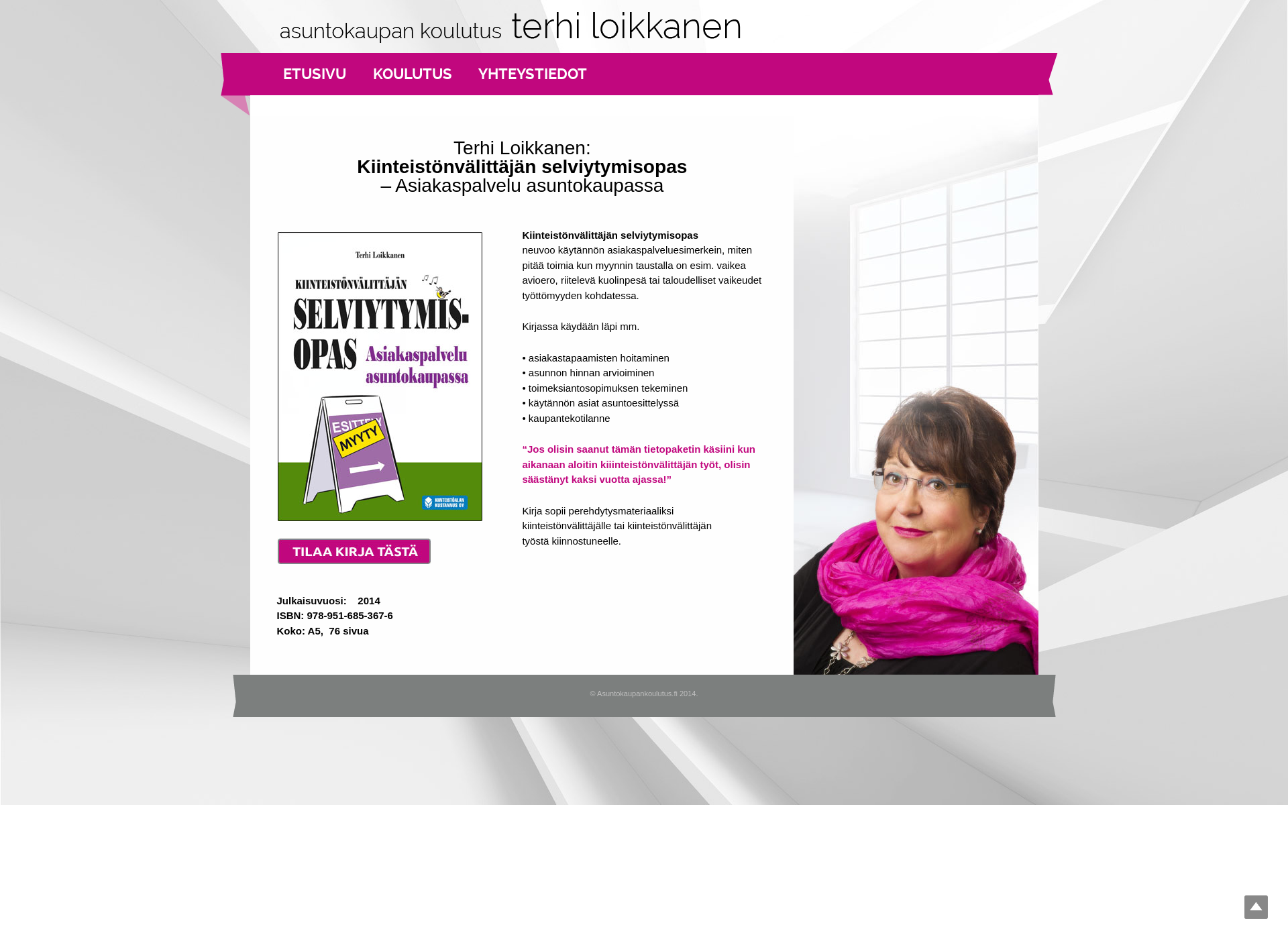 Skärmdump för asuntokaupankoulutus.fi