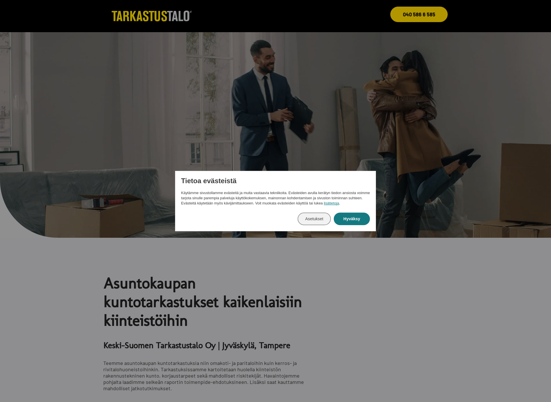 Screenshot for asuntokaupankuntotarkastus.fi