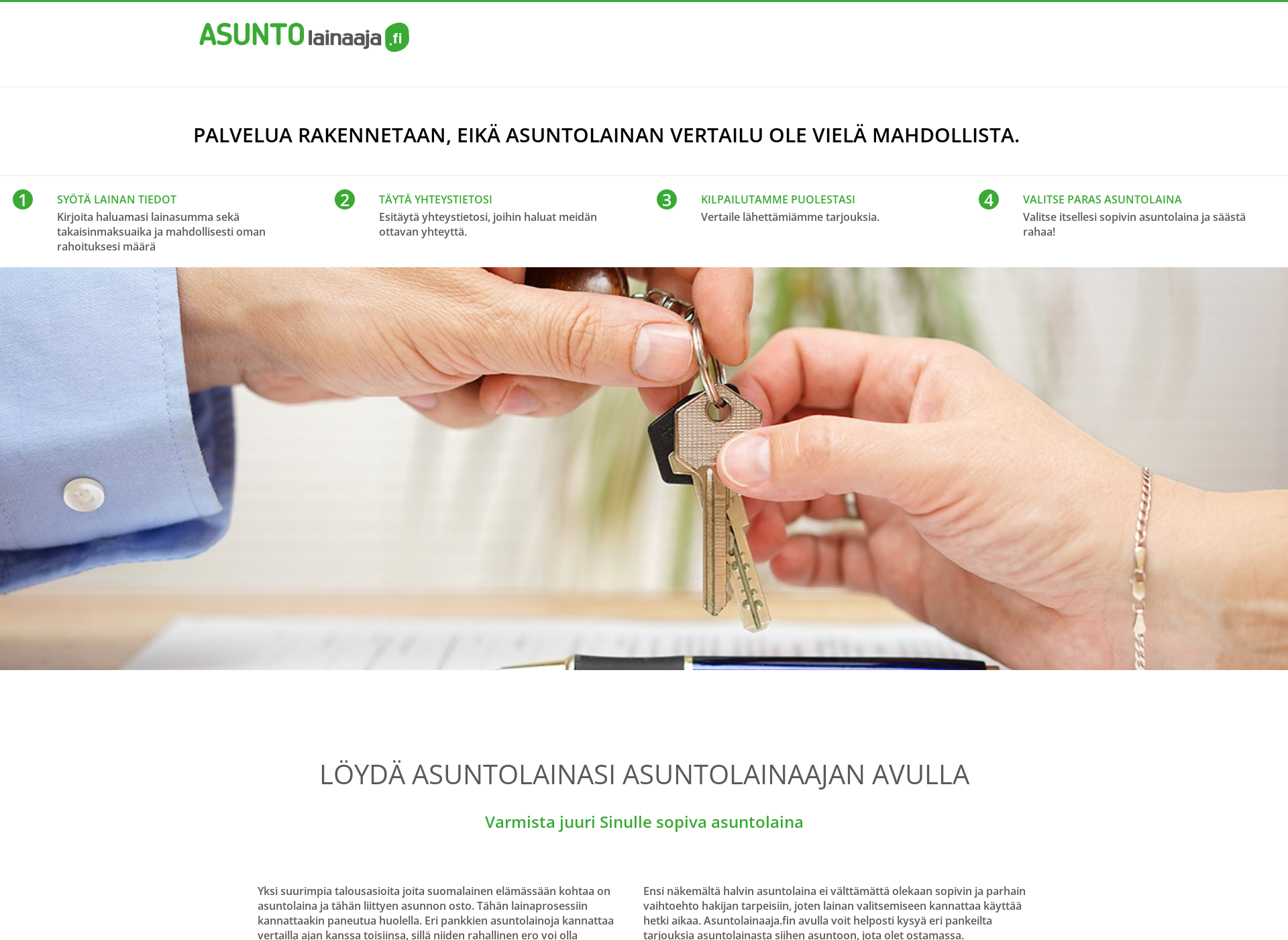 Screenshot for asuntolainaaja.fi