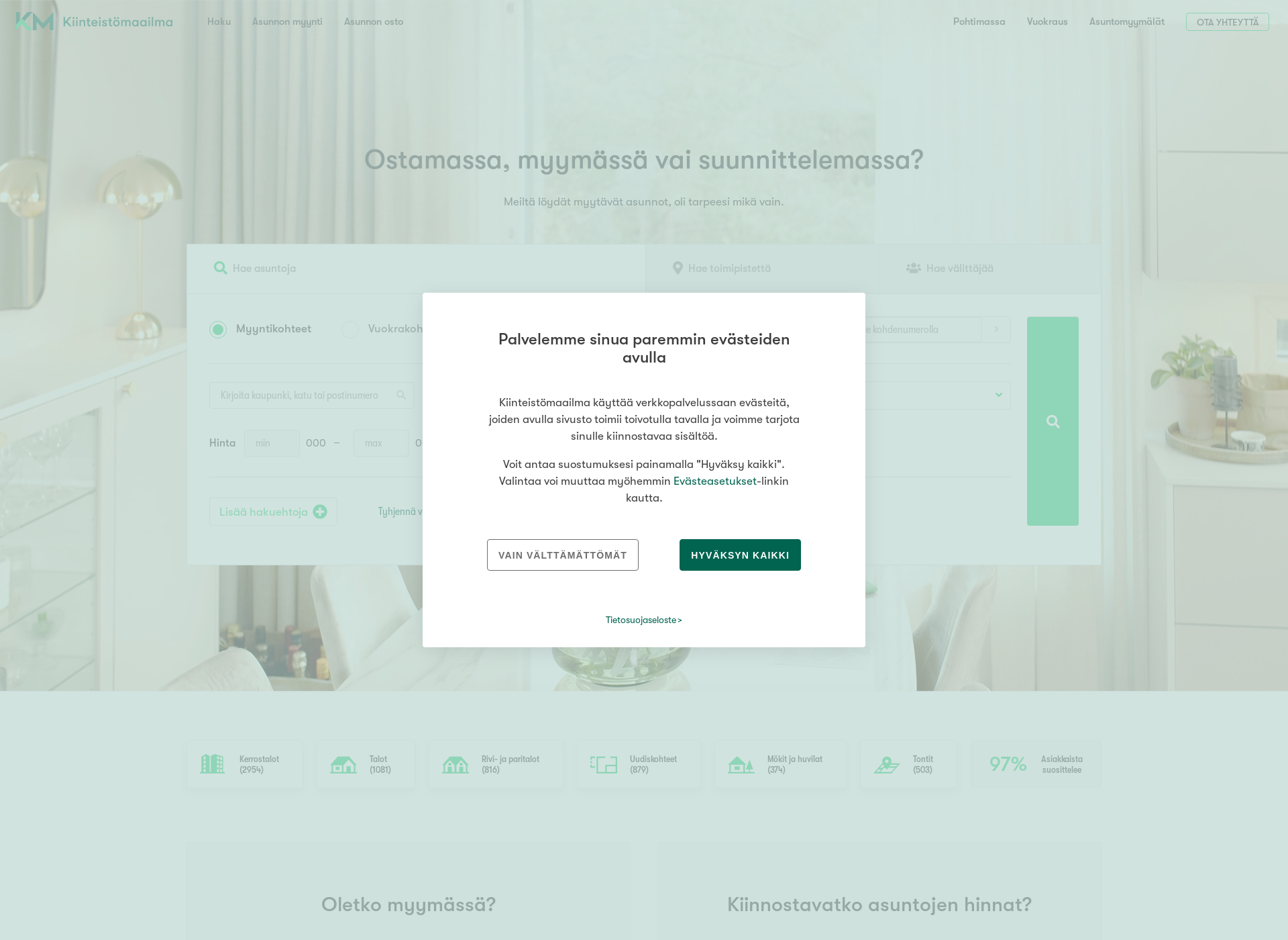 Screenshot for asuntomarkkinakatsaus.fi