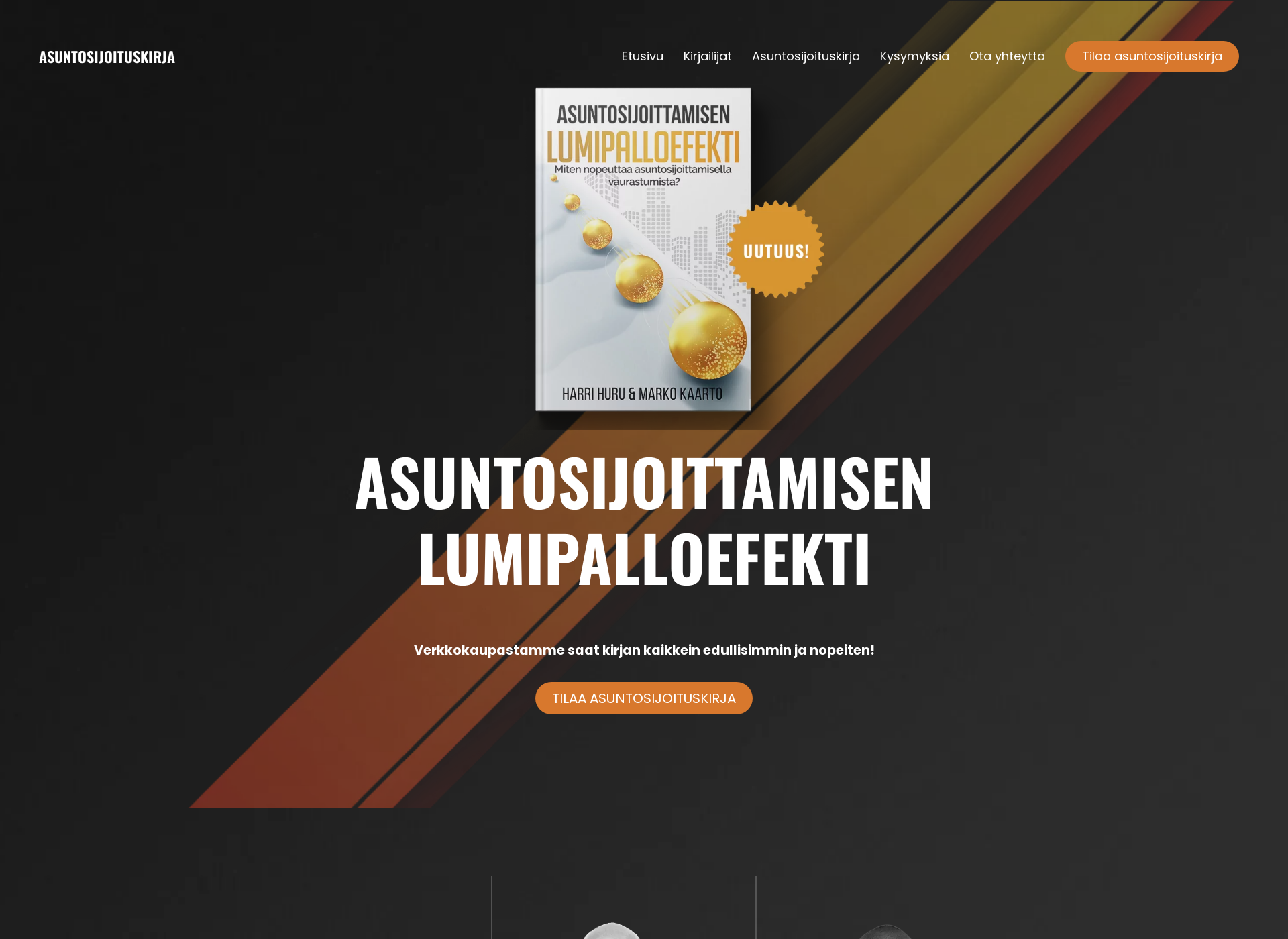 Skärmdump för asuntosijoituskirja.fi
