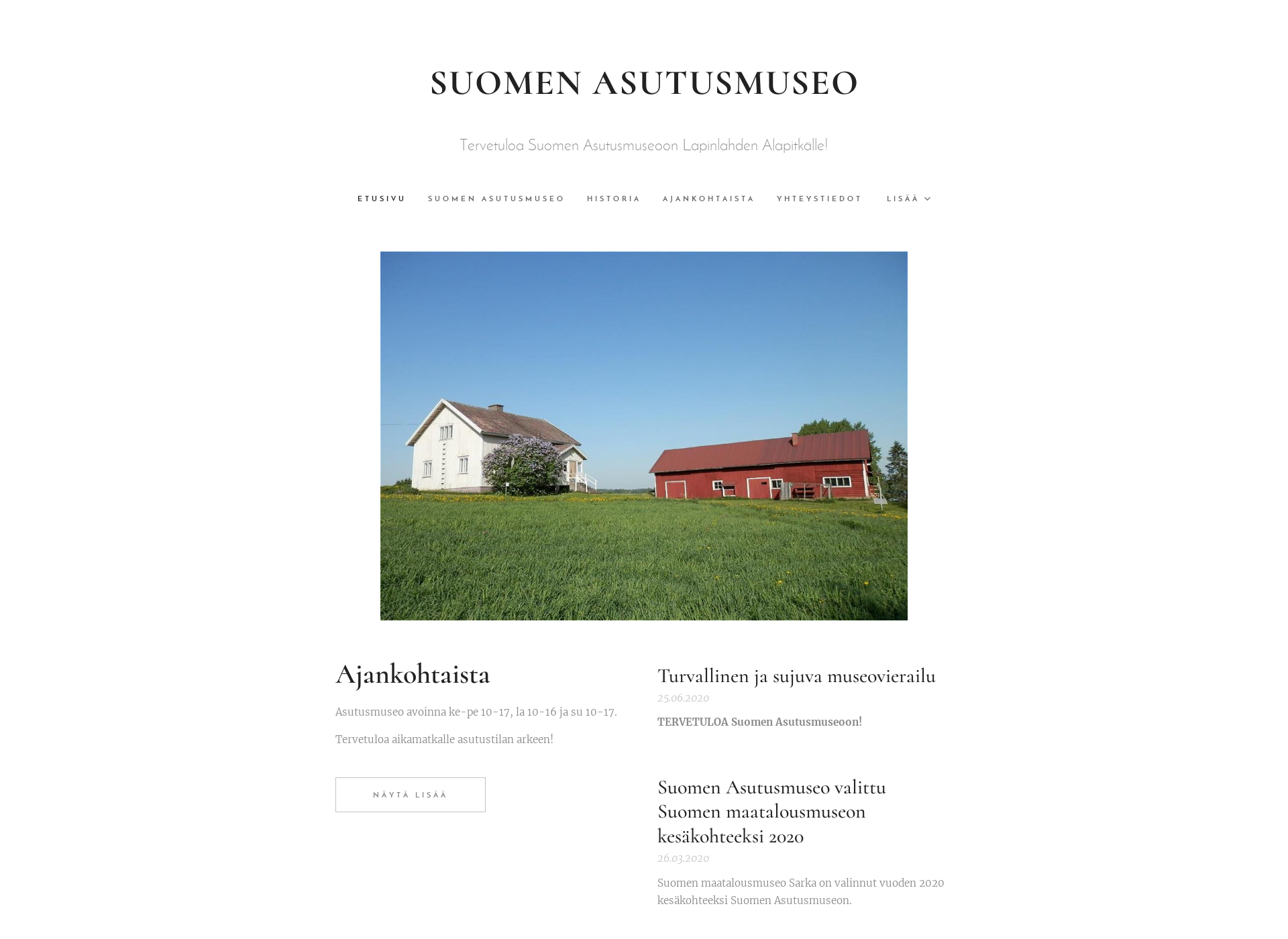 Screenshot for asutusmuseo.fi