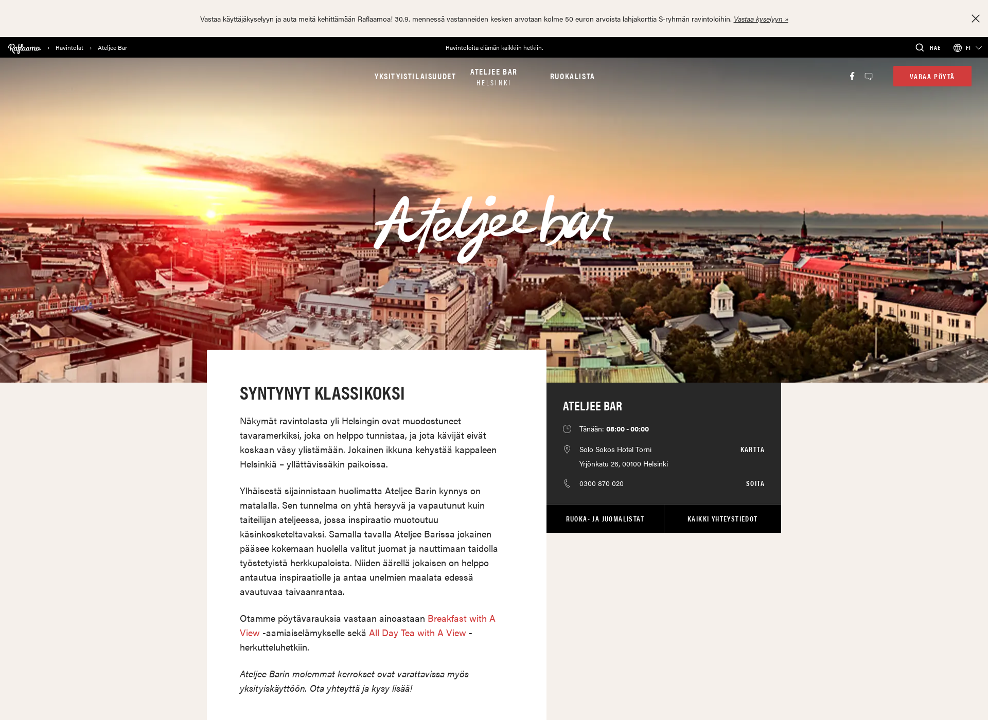 Skärmdump för ateljeebar.fi