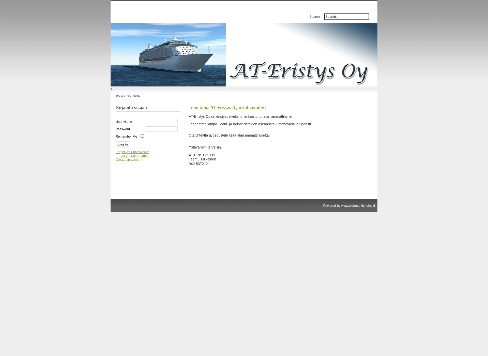 Screenshot for ateristys.fi