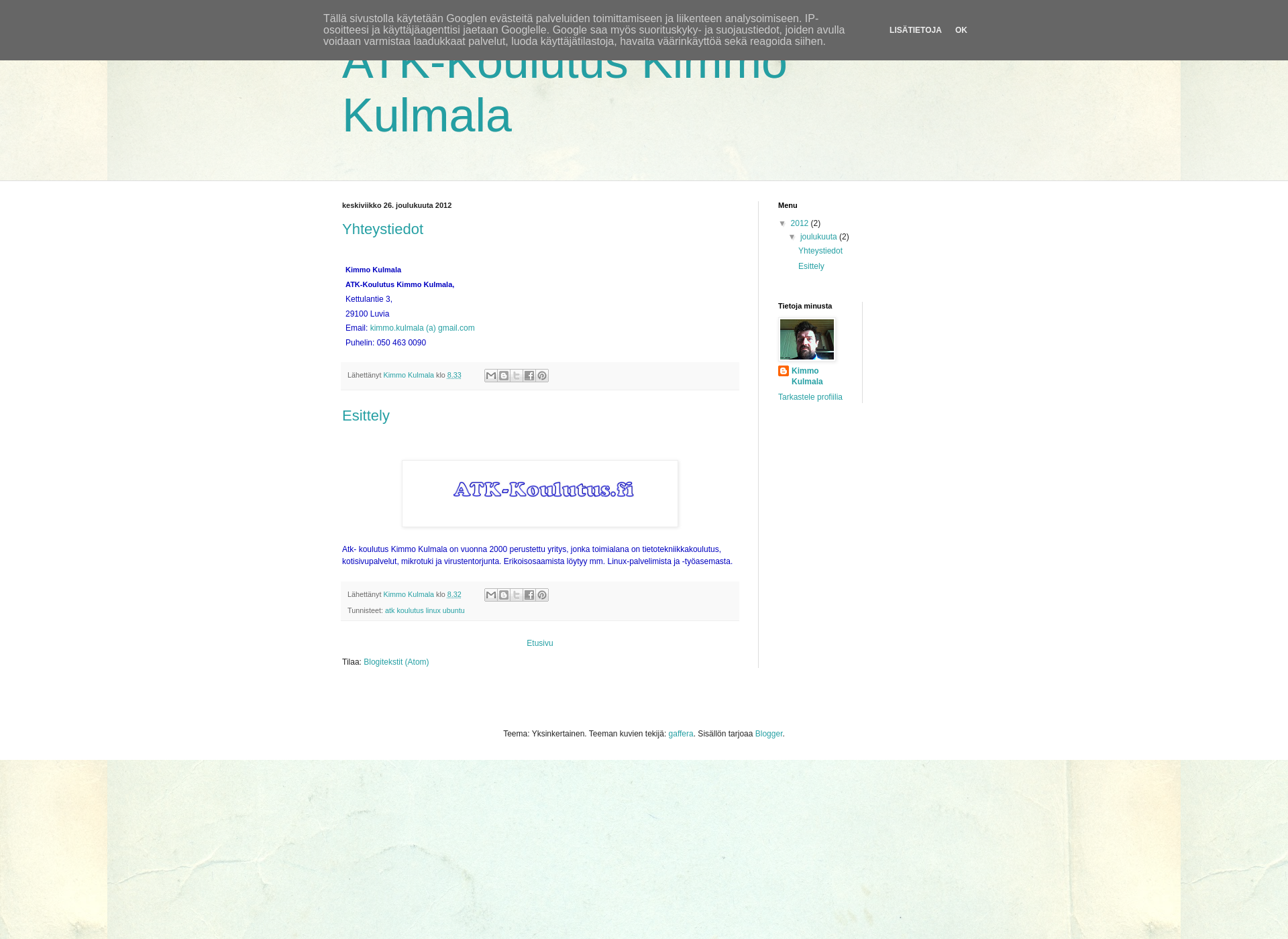 Screenshot for atk-koulutus.fi