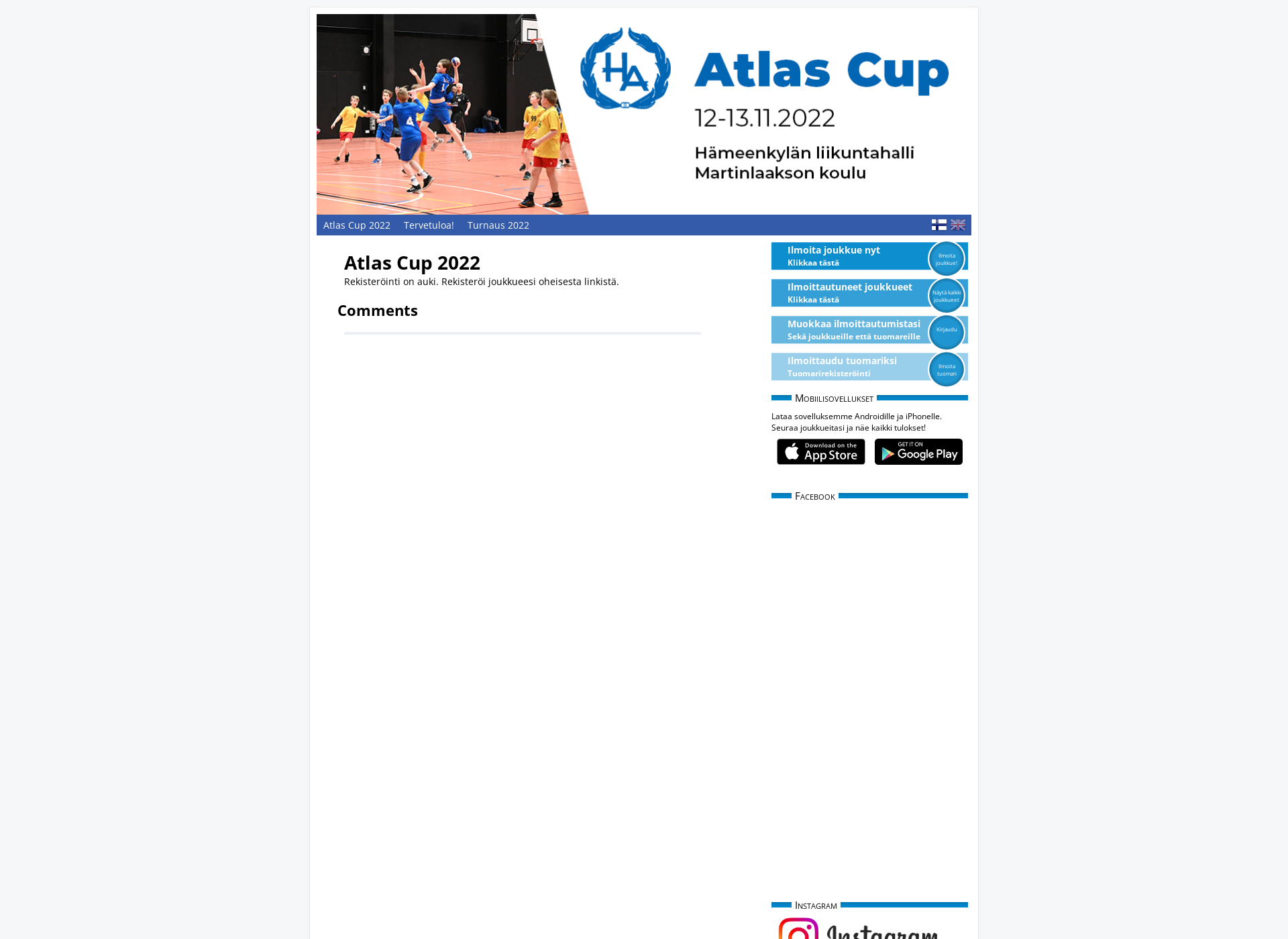 Screenshot for atlascup.fi