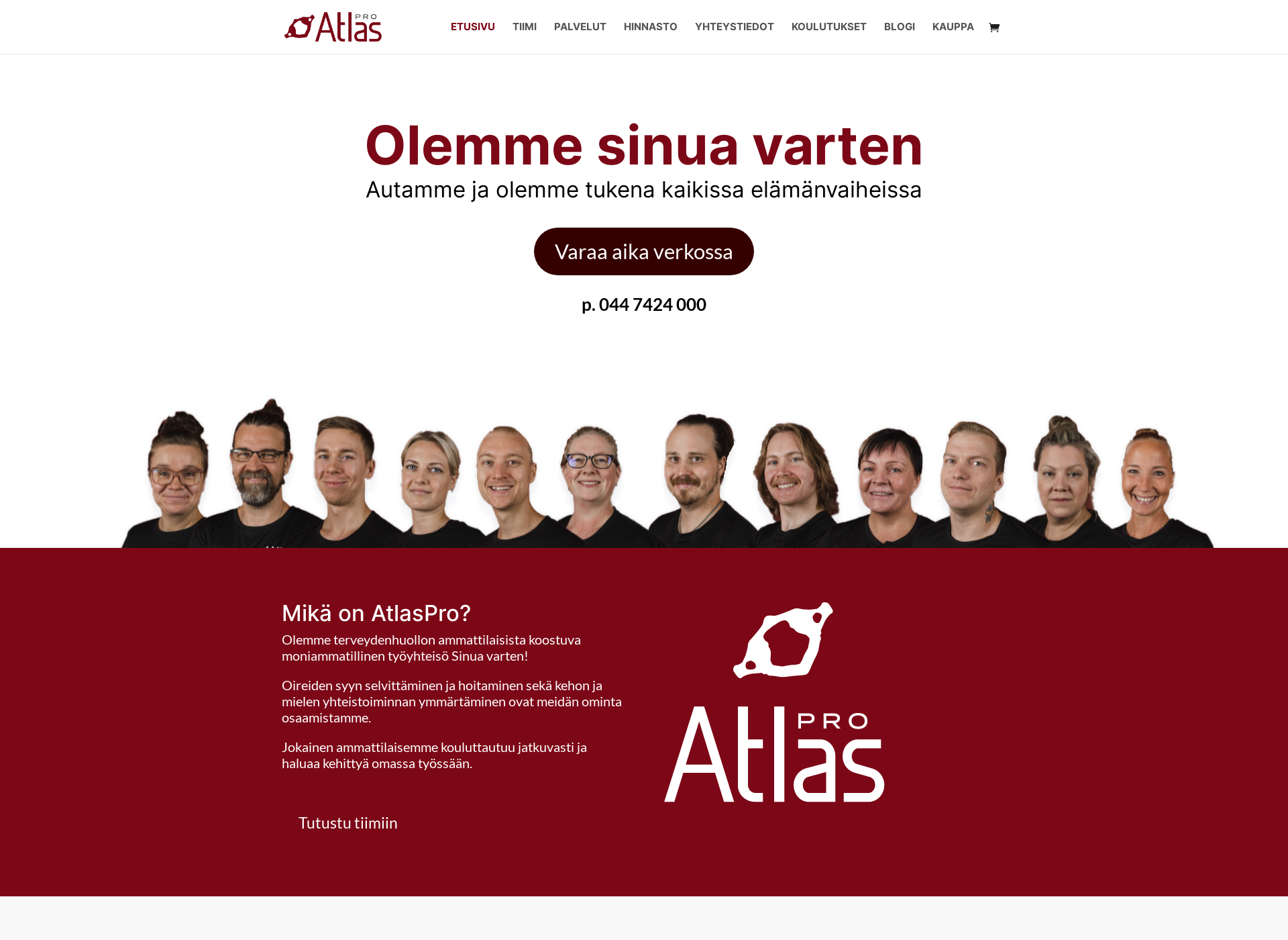 Skärmdump för atlaspro.fi