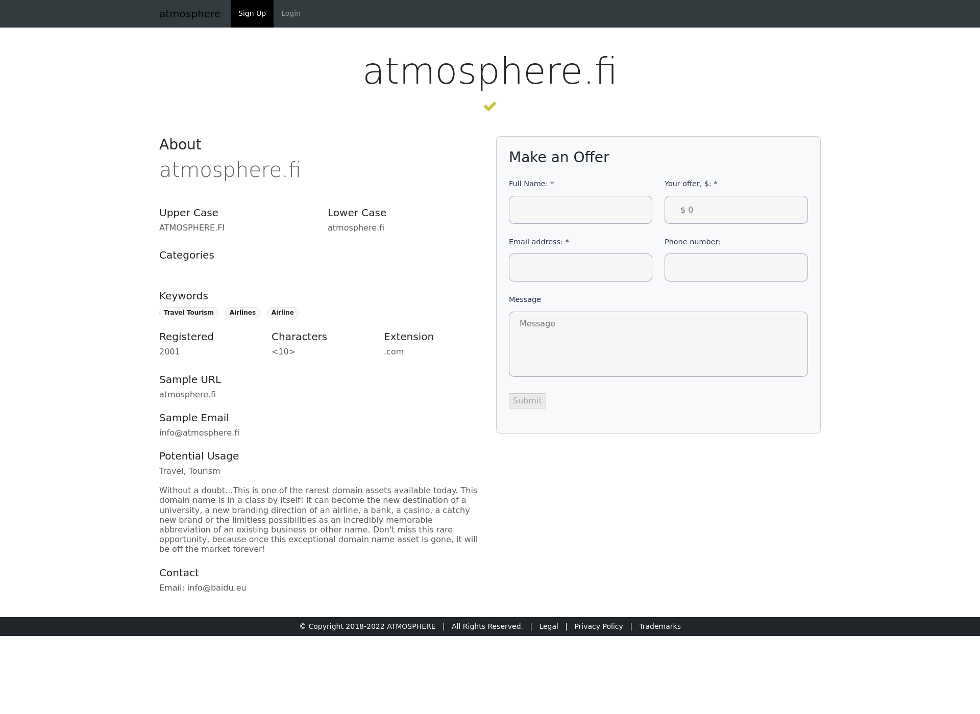 Screenshot for atmosphere.fi