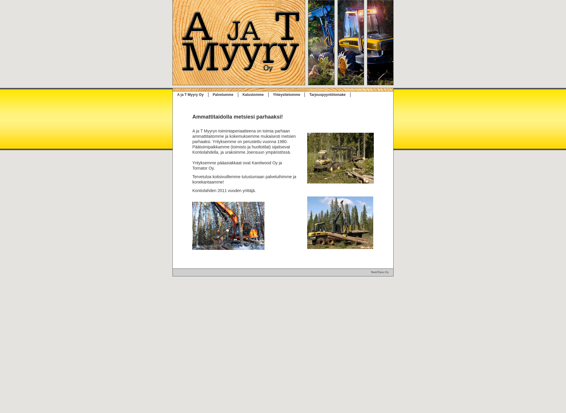 Skärmdump för atmyyry.fi