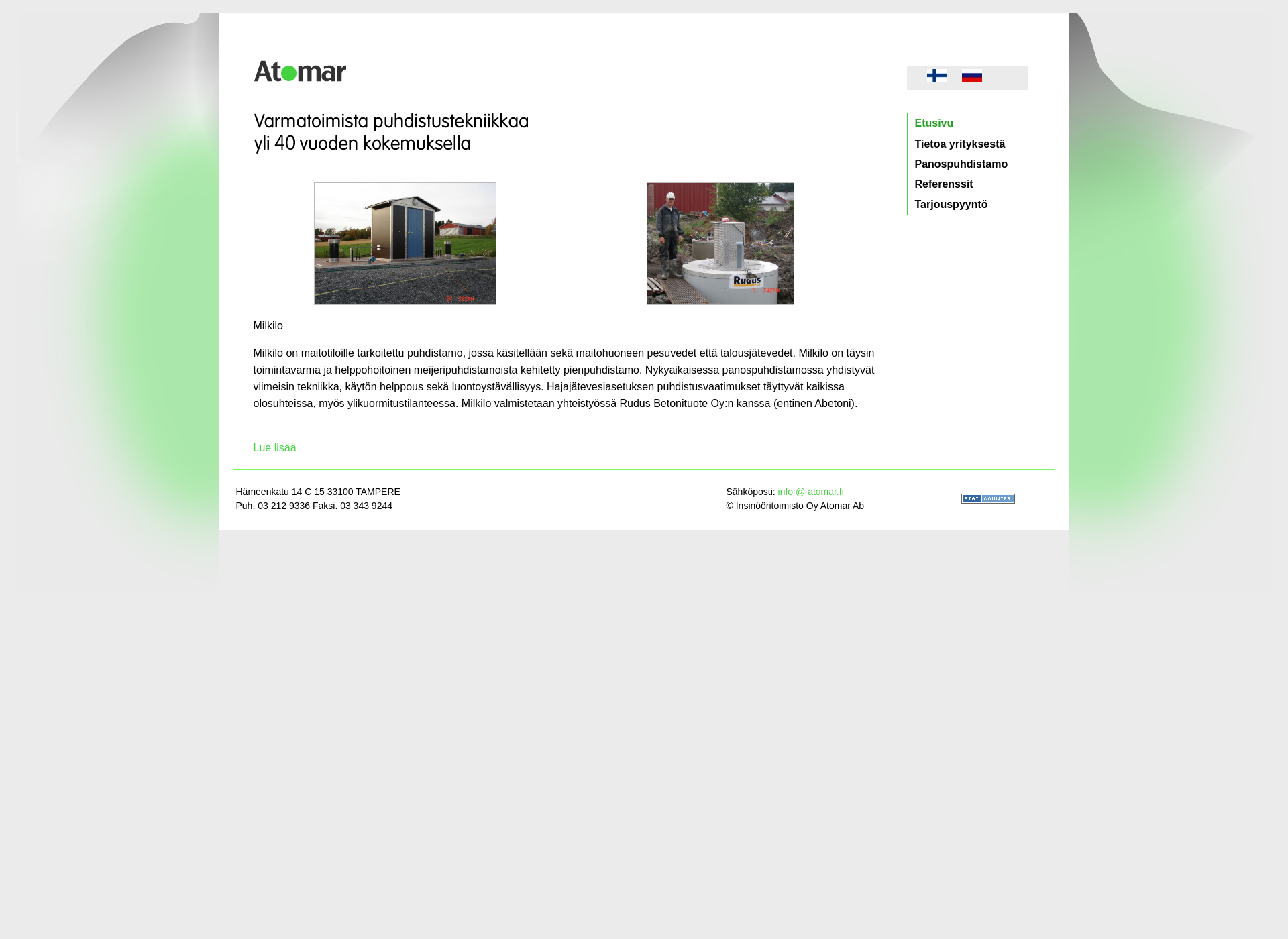 Screenshot for atomar.fi