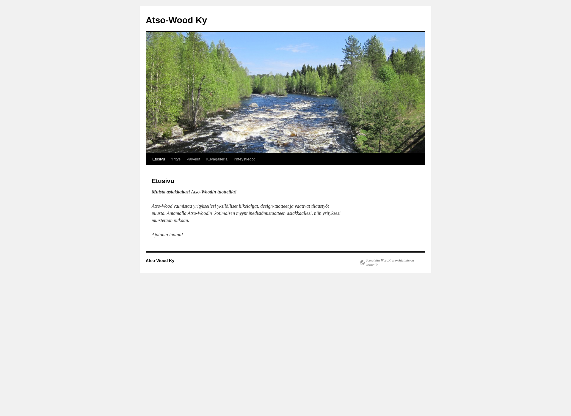 Screenshot for atso-wood.fi