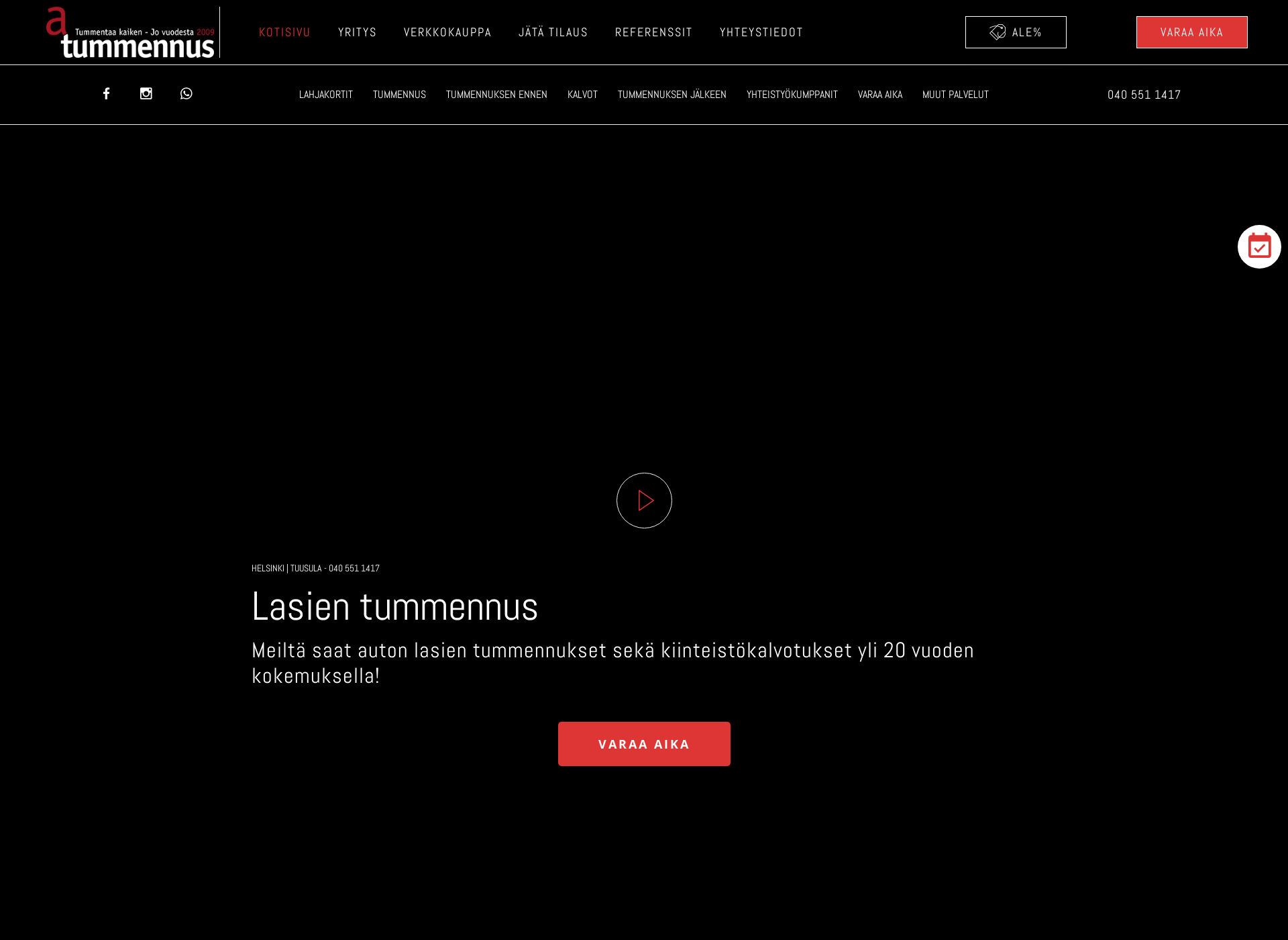 Screenshot for atummennus.fi