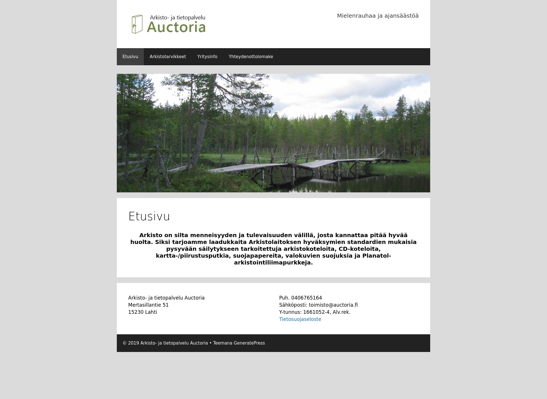 Screenshot for auctoria.fi