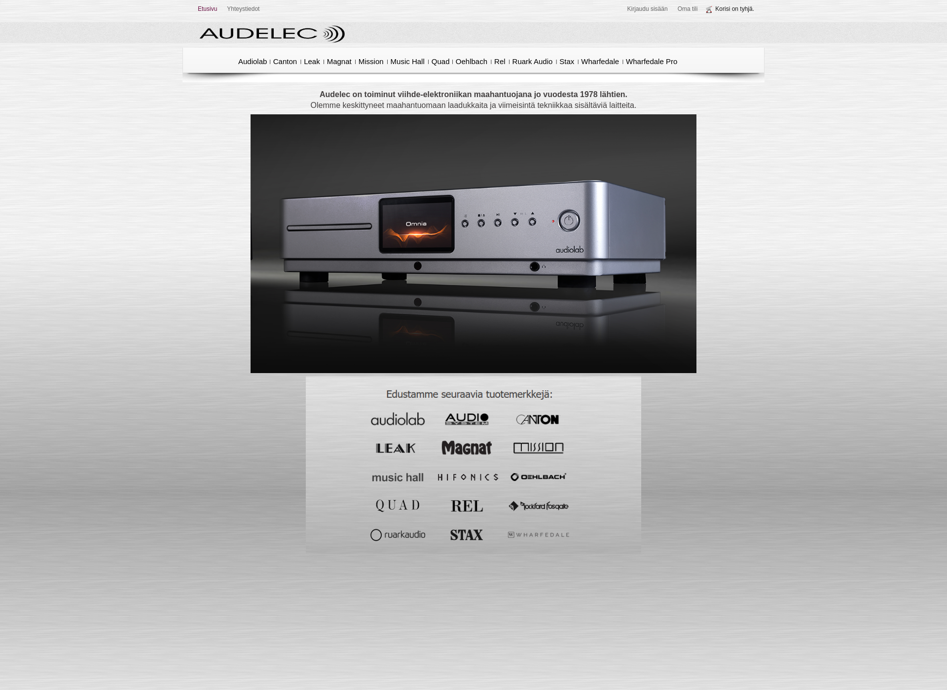 Screenshot for audelec.fi