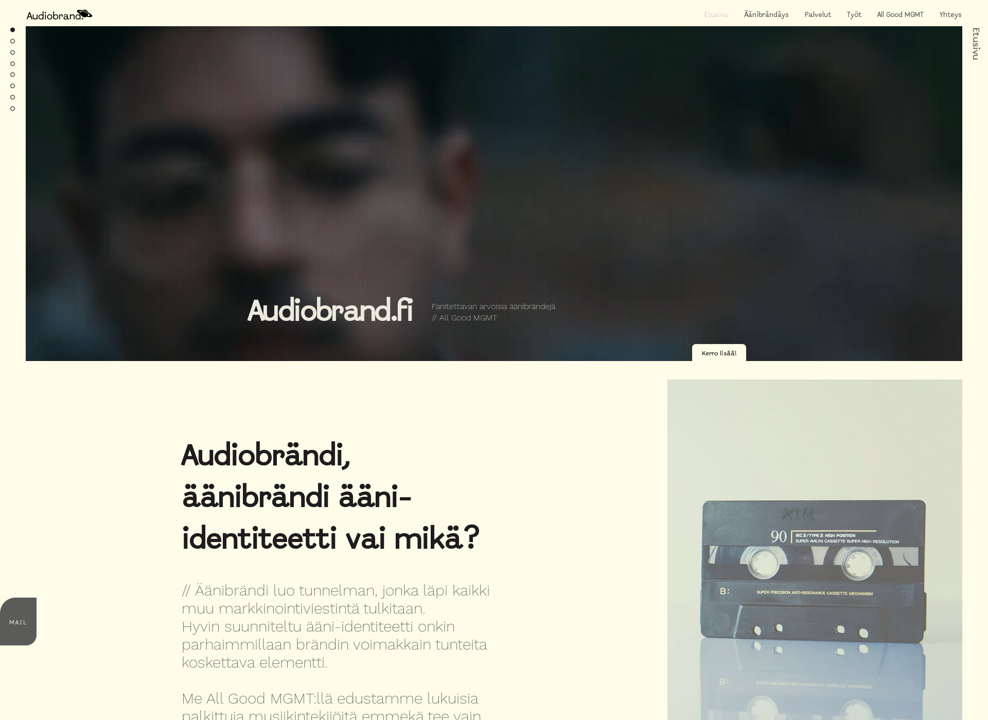 Screenshot for audiobrand.fi