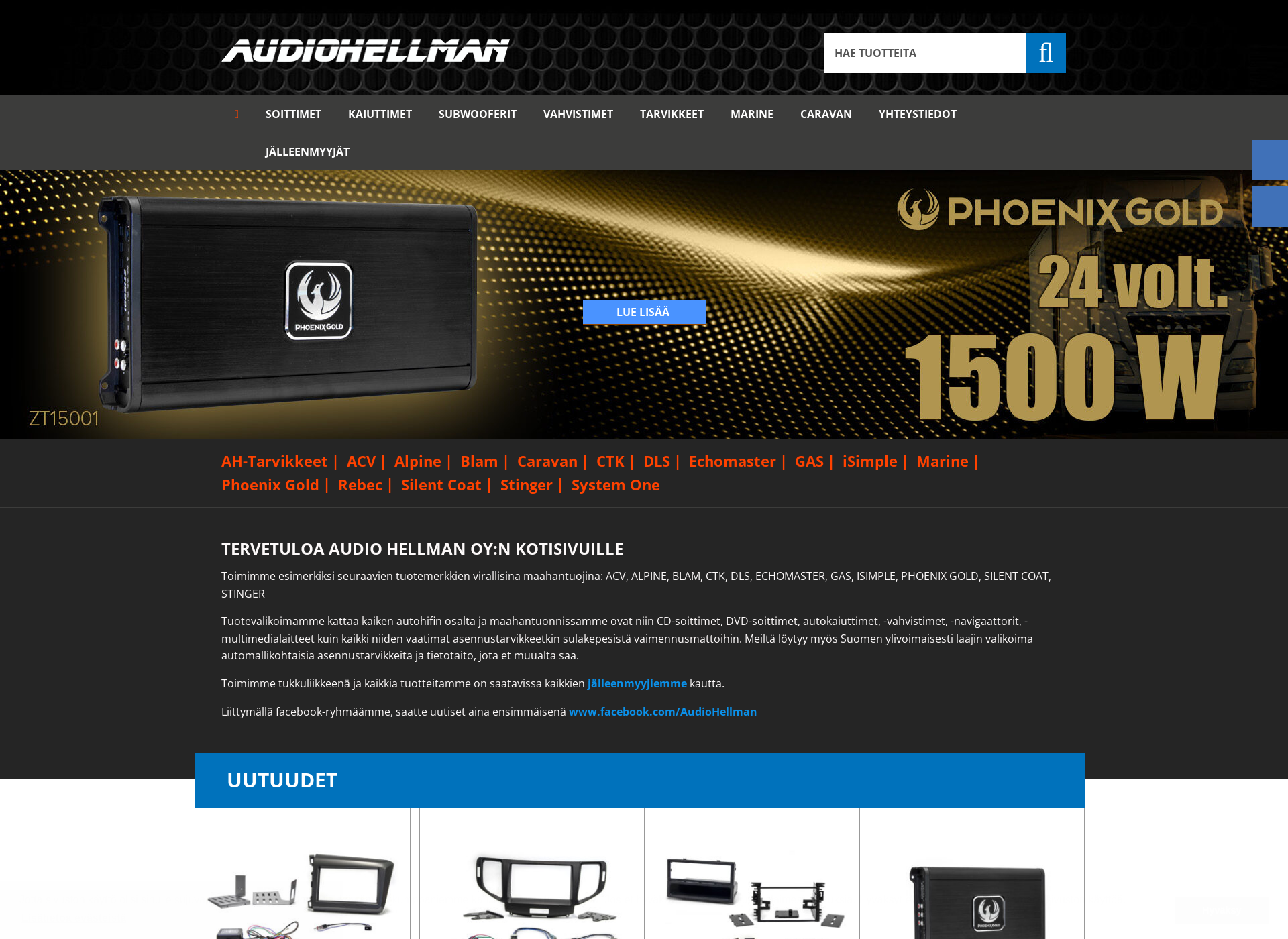 Screenshot for audiohellman.fi
