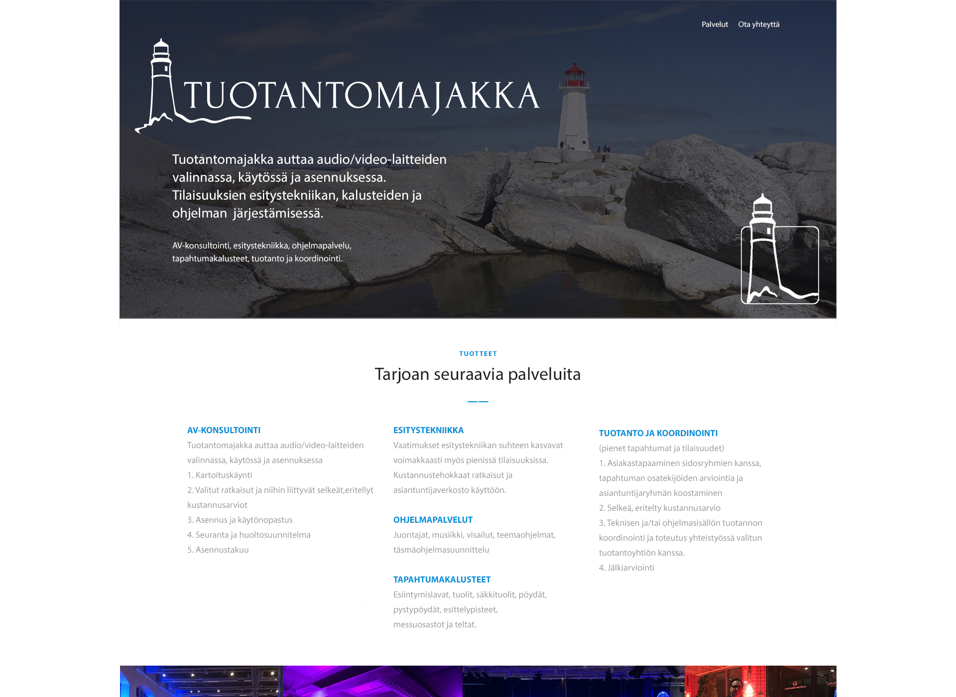 Screenshot for audiomajakka.fi