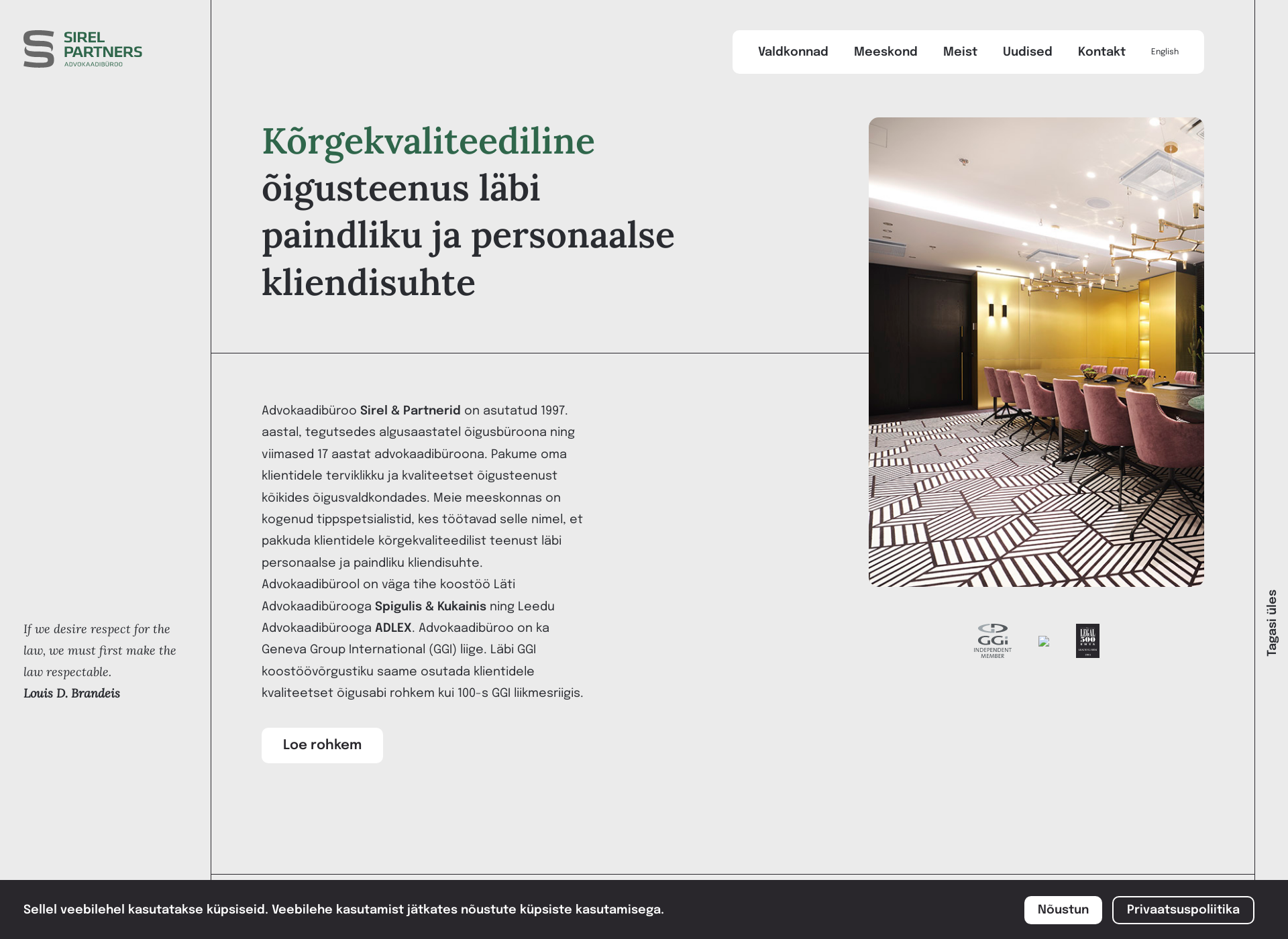 Skärmdump för auditlaw.fi