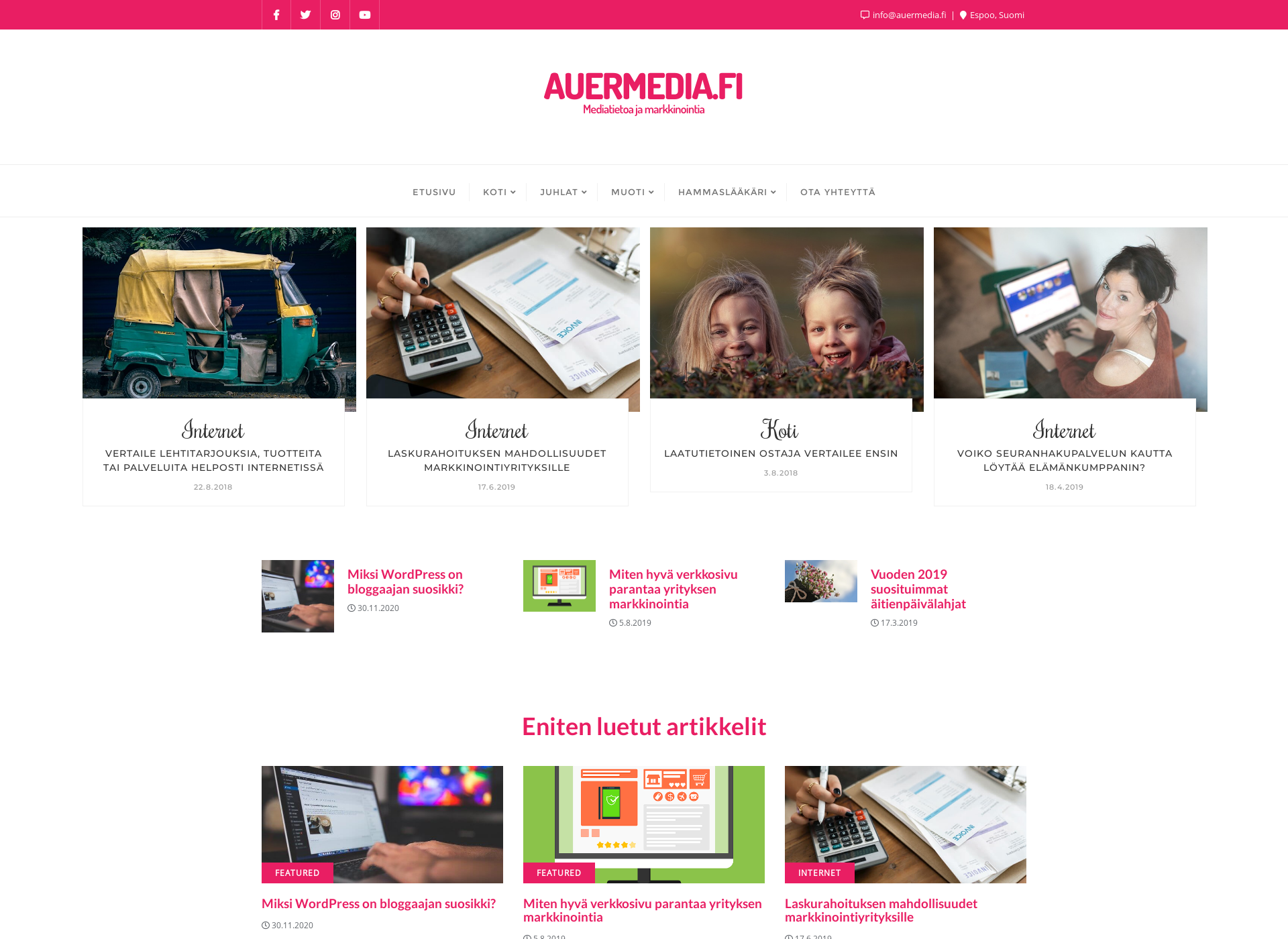 Screenshot for auermedia.fi