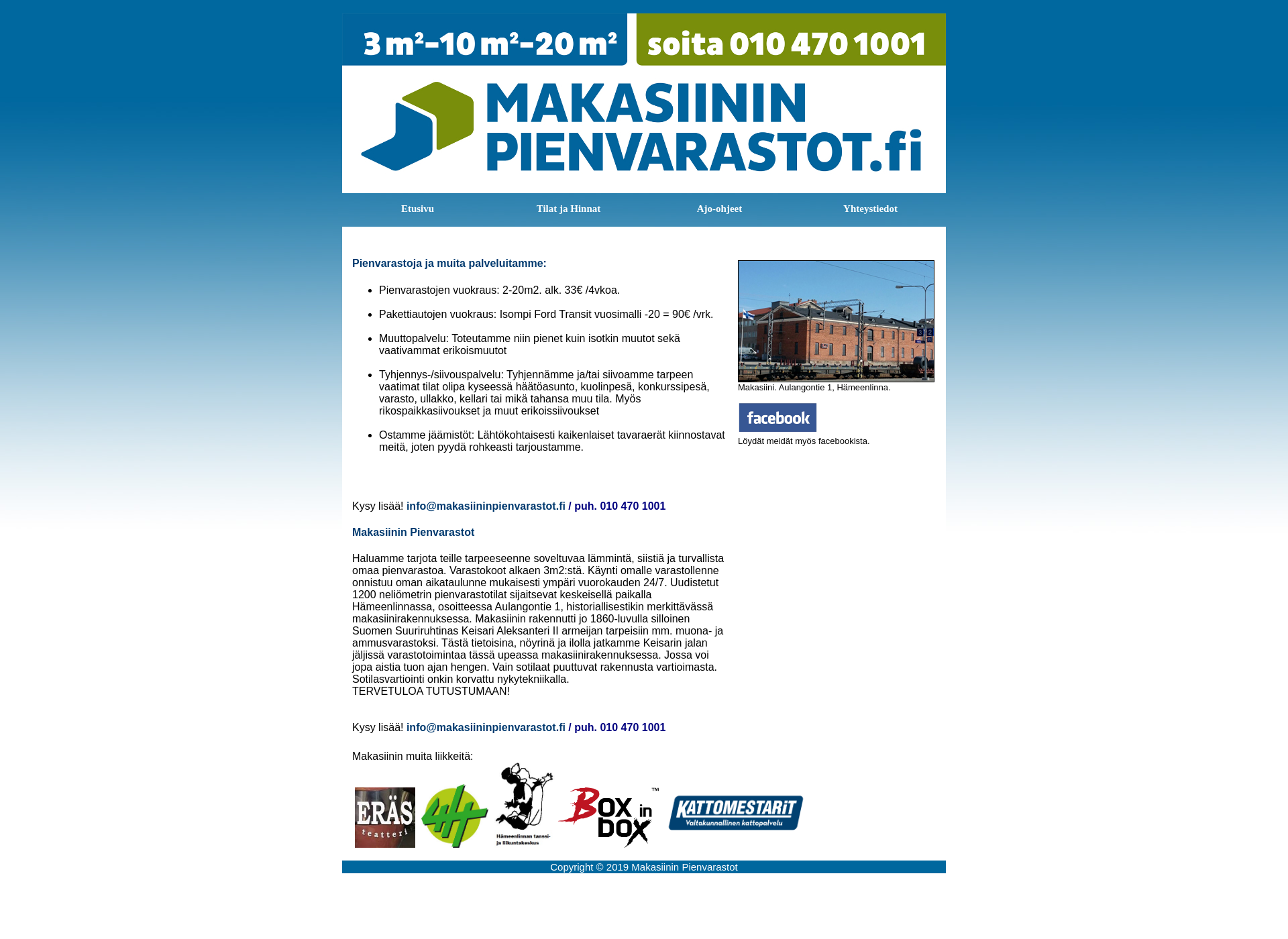 Screenshot for aulangontienpienvarastot.fi