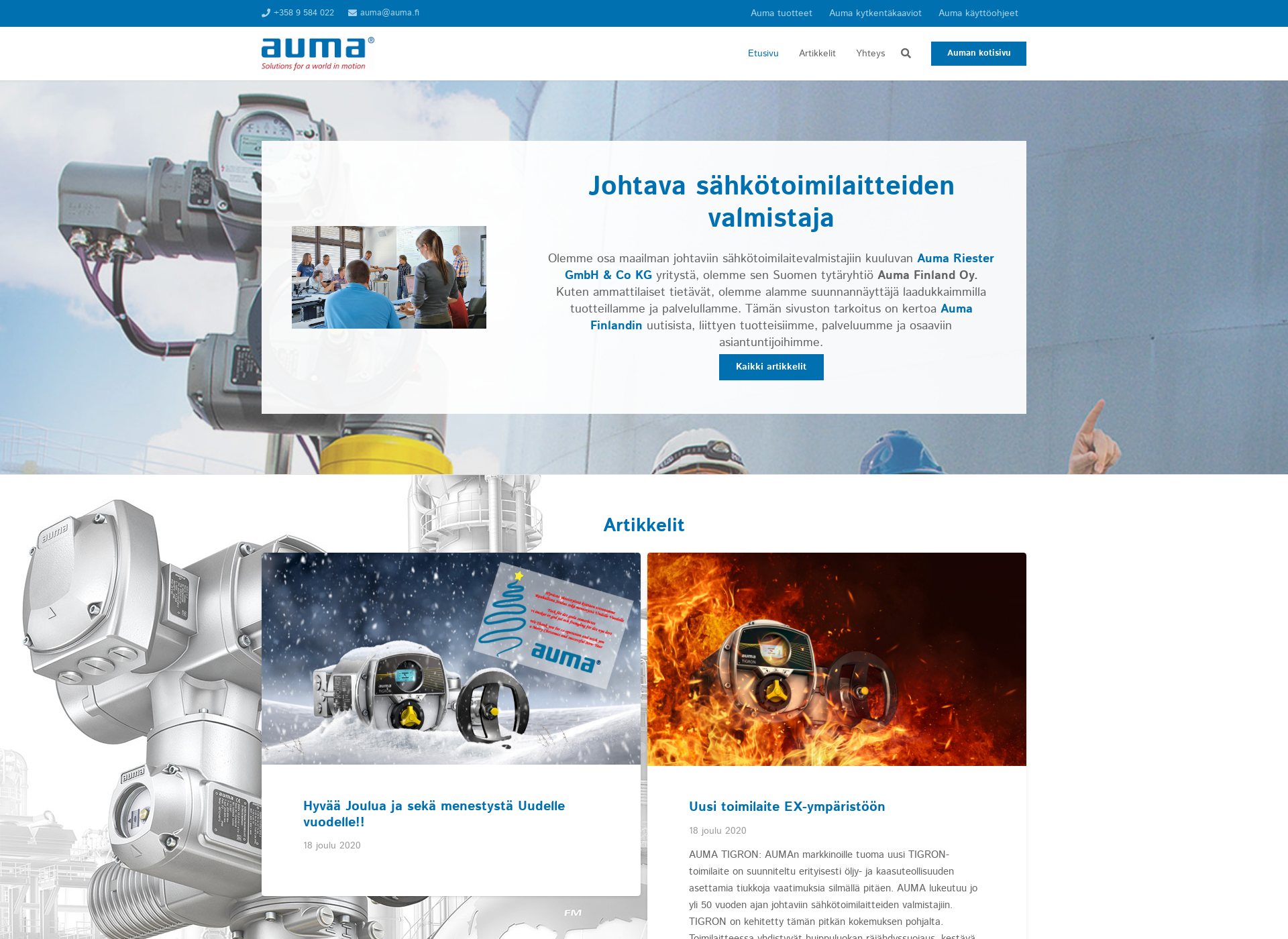 Screenshot for aumafinland.fi