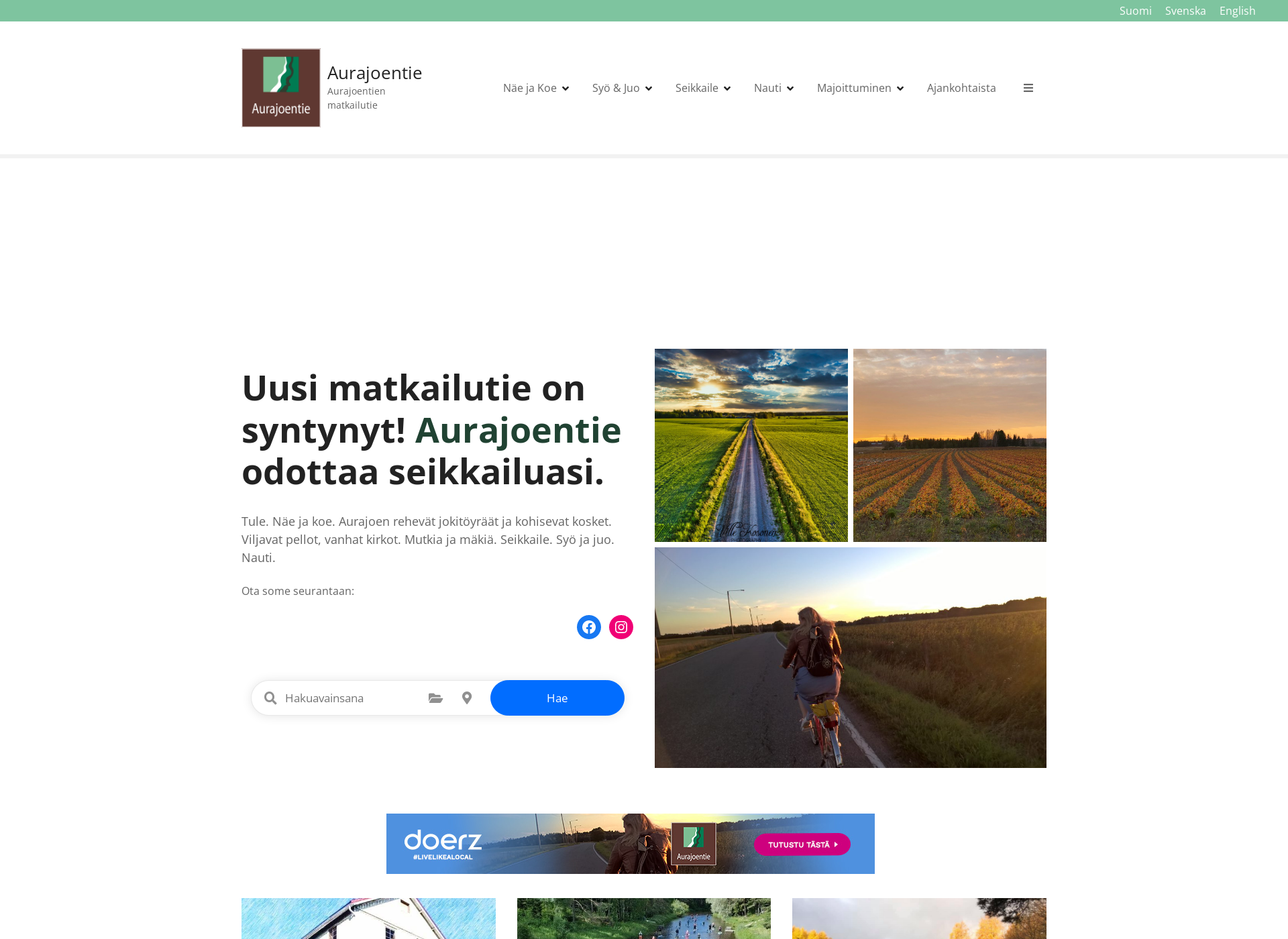 Screenshot for aurajoentie.fi