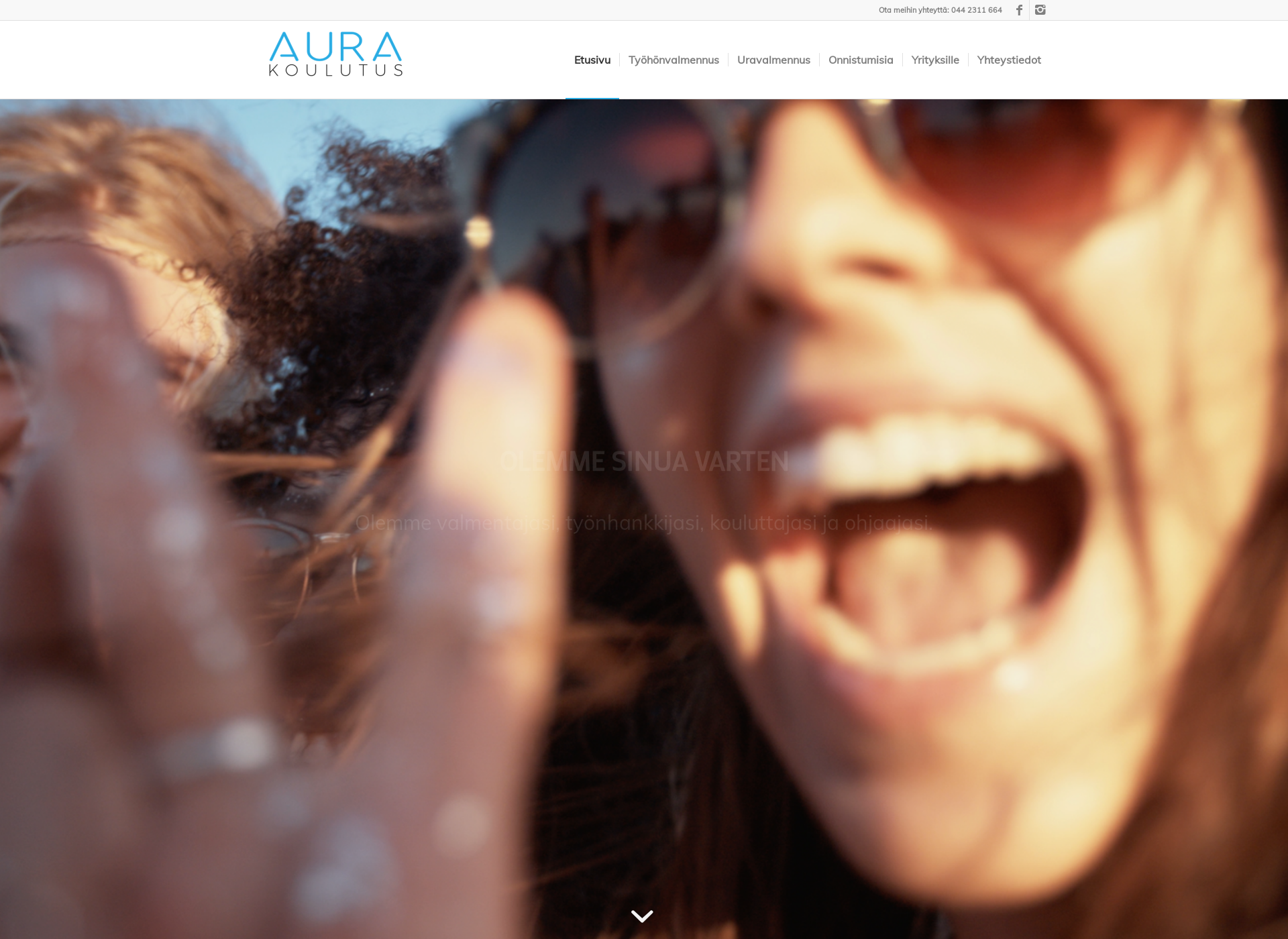 Screenshot for aurakoulutus.fi