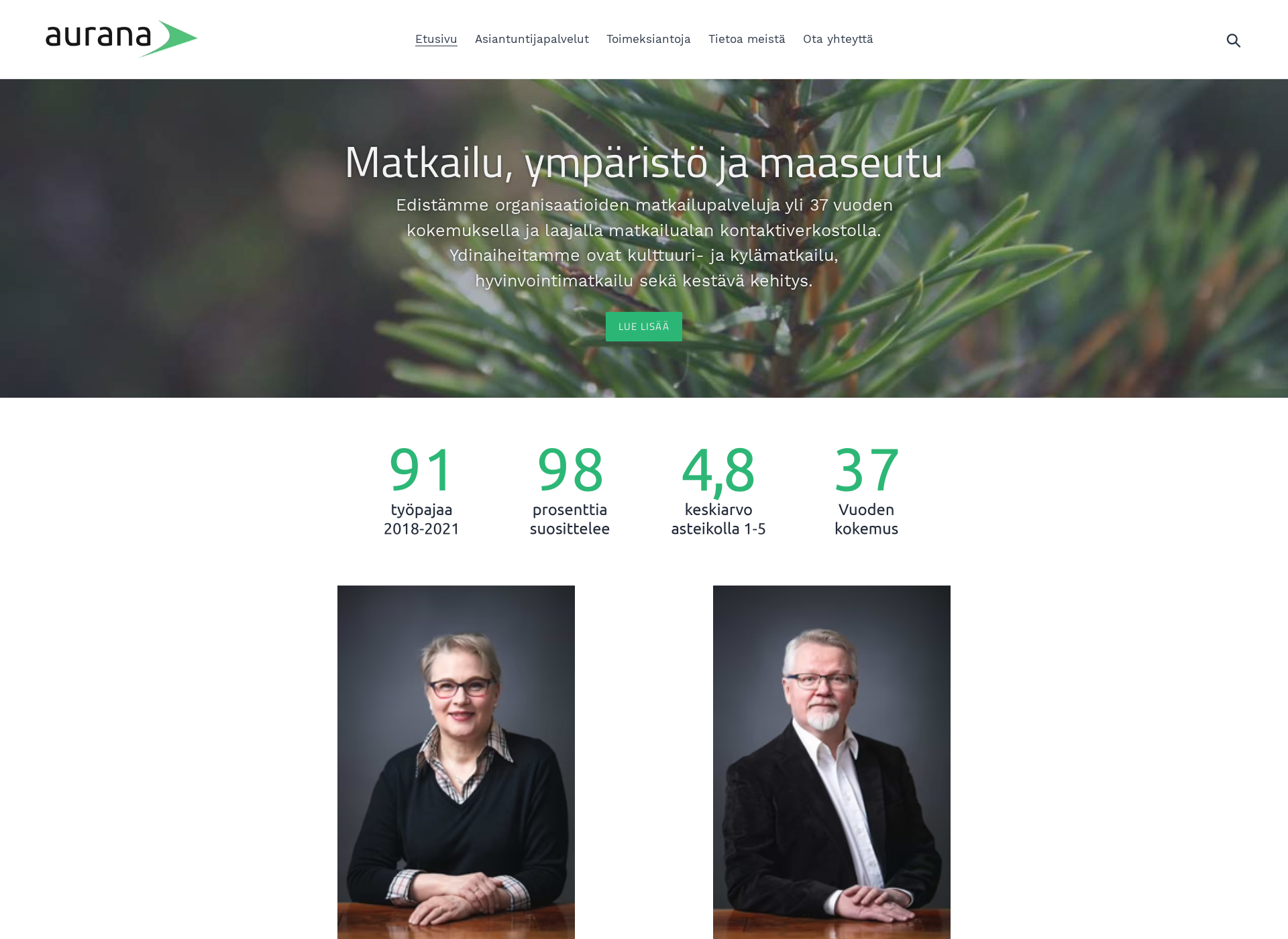 Screenshot for aurana.fi