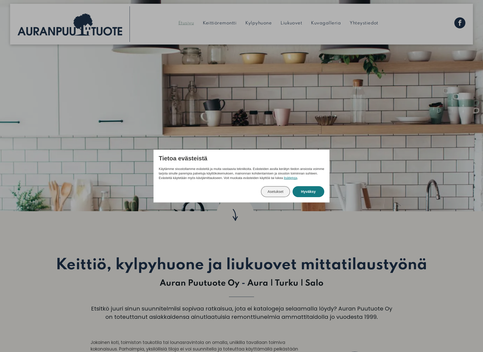 Screenshot for auranpuutuote.fi