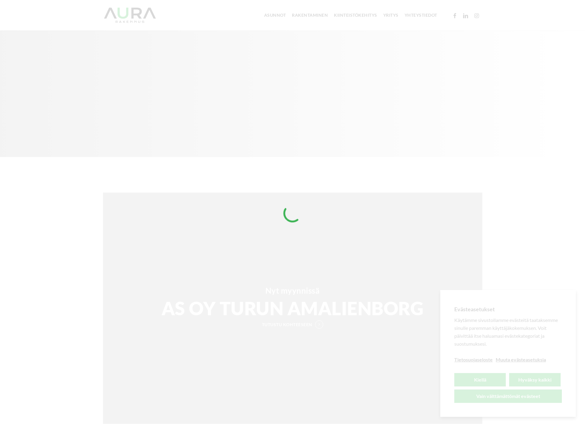 Screenshot for aurarakennus.fi