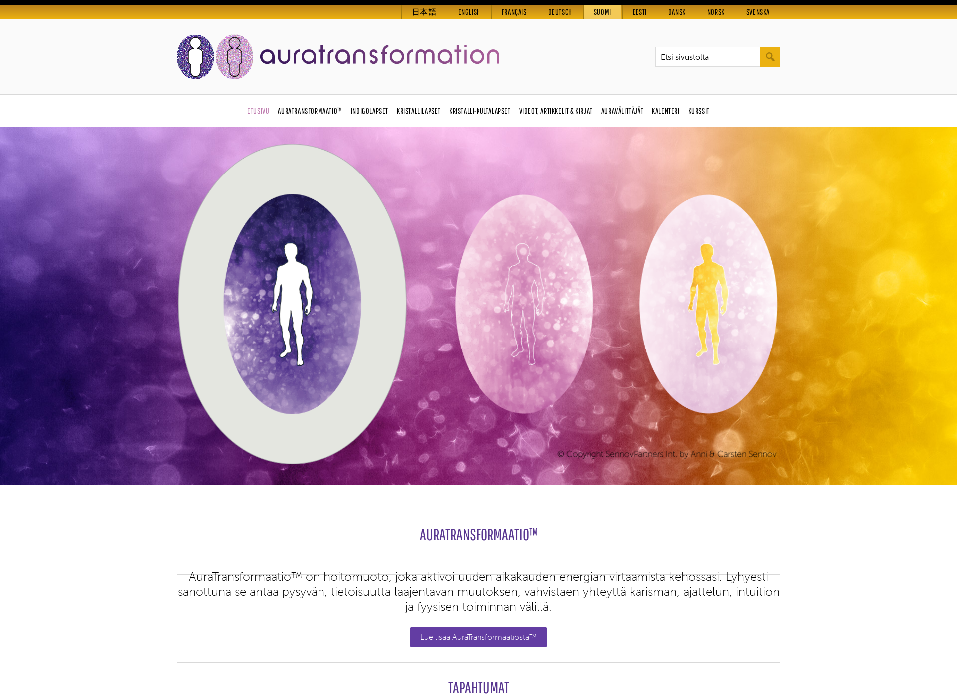 Screenshot for auratransformation.fi