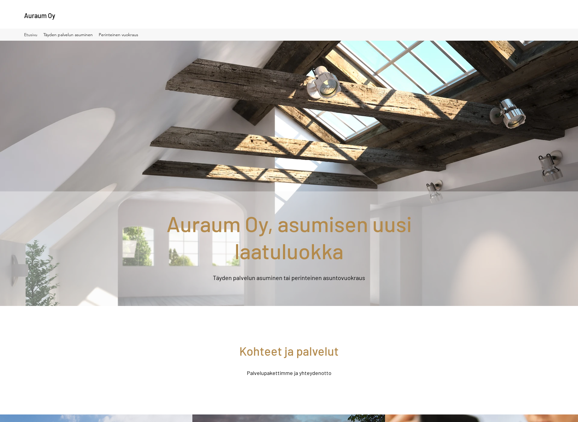 Screenshot for auraum.fi
