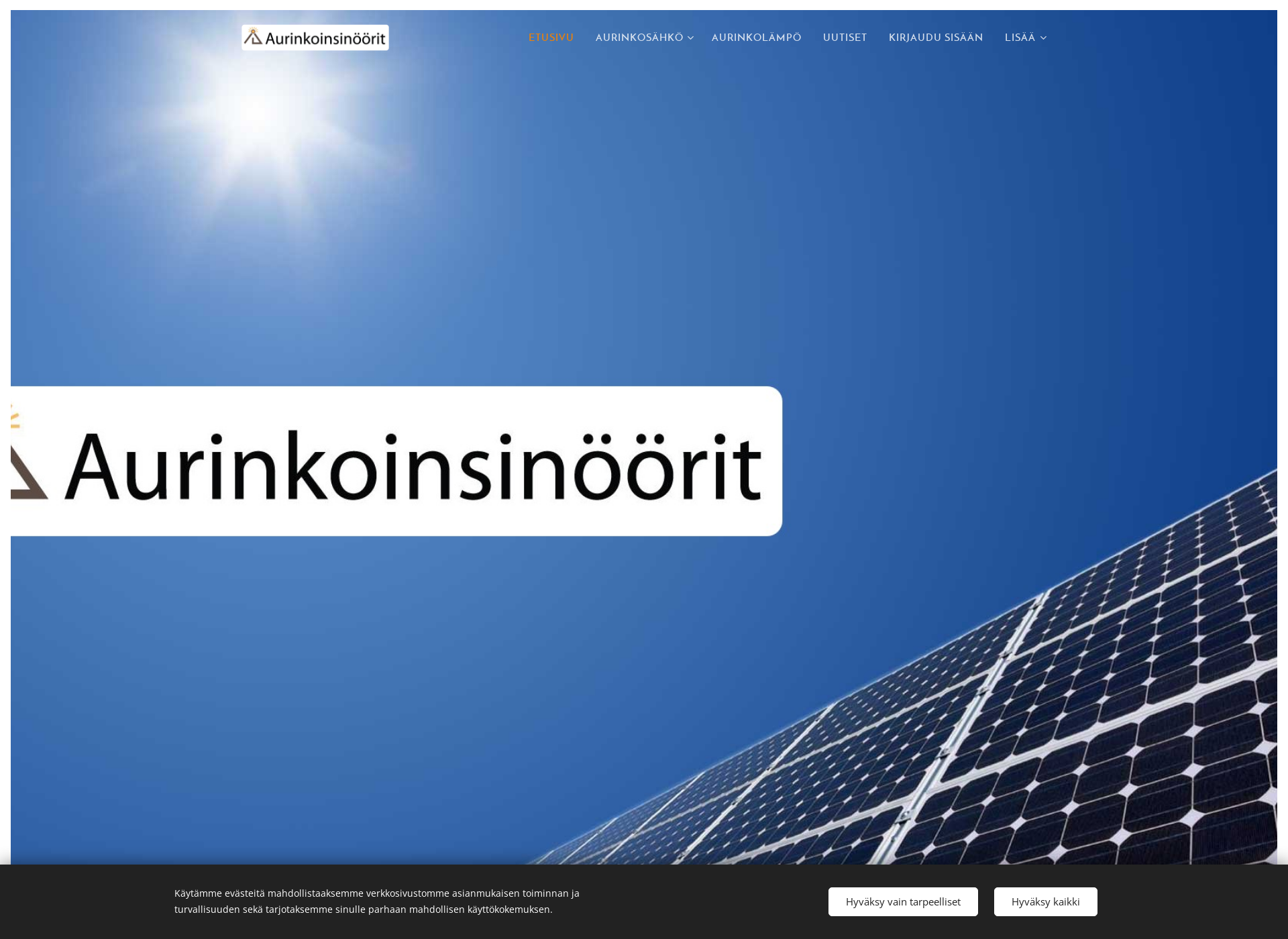 Screenshot for aurinkoinsinoorit.com