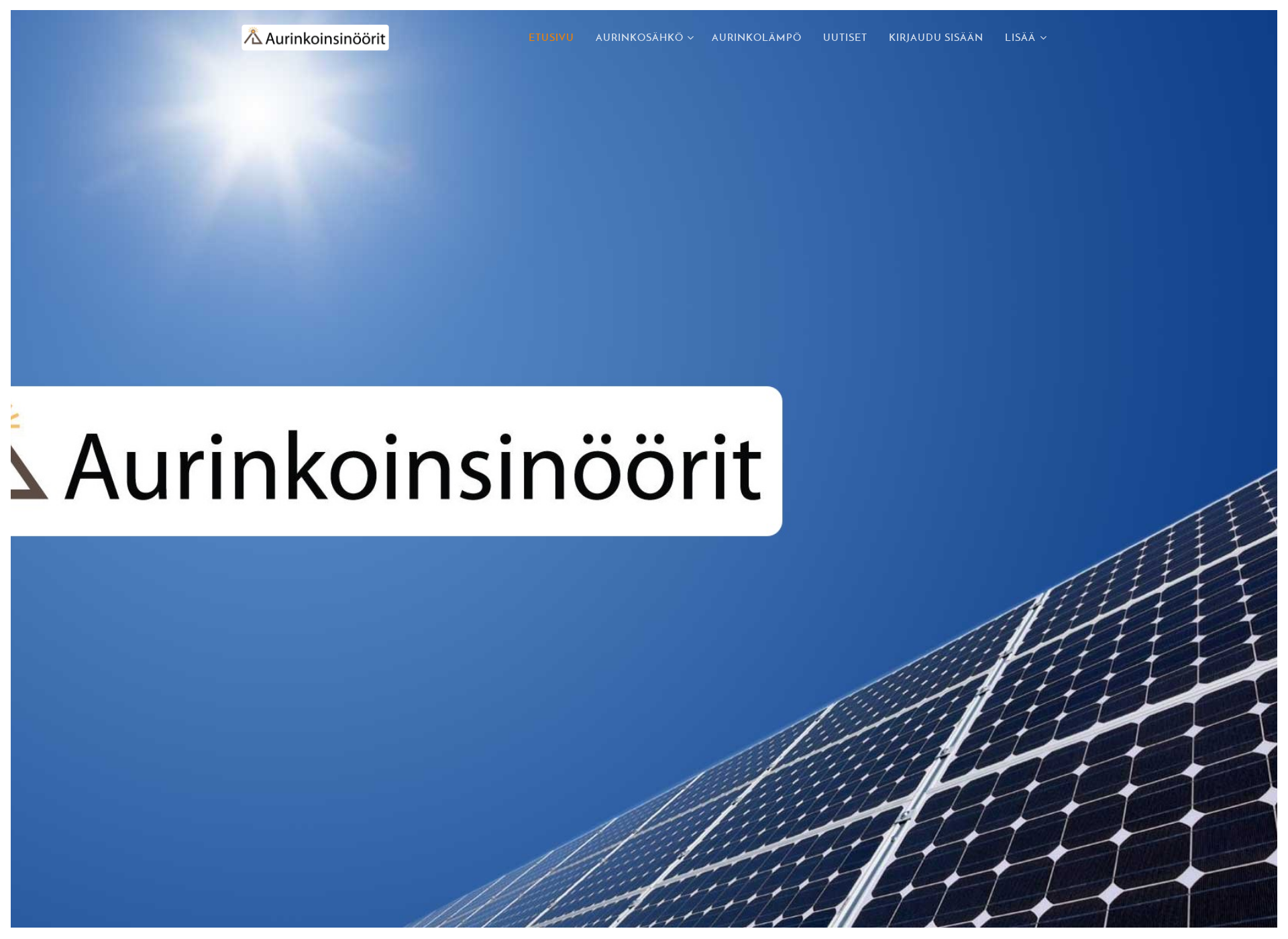 Screenshot for aurinkoinsinoorit.fi