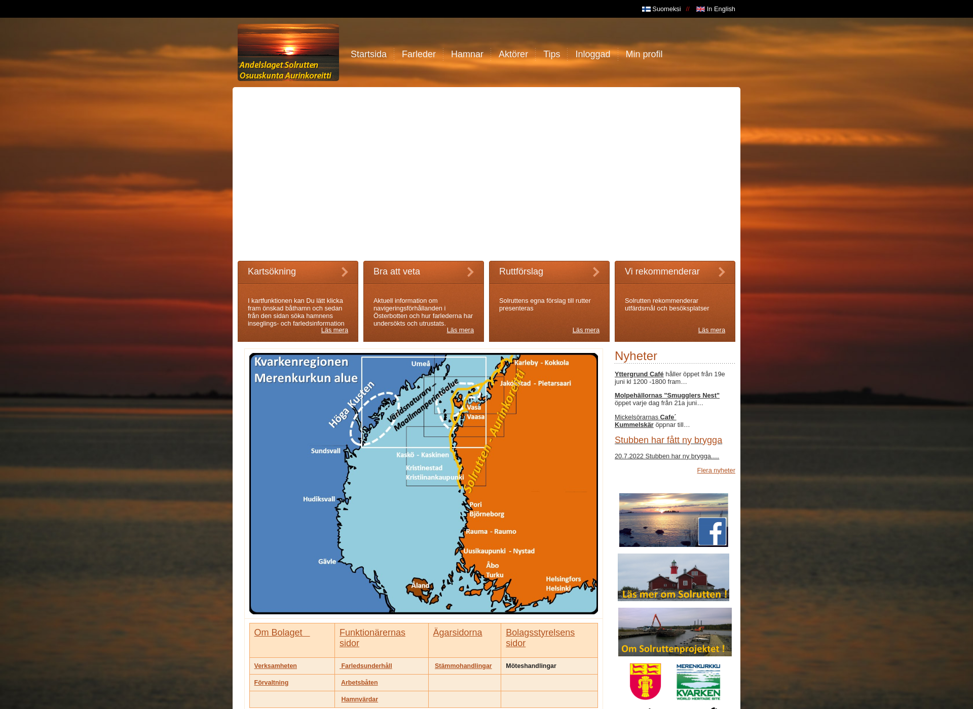 Screenshot for aurinkoreitti.fi